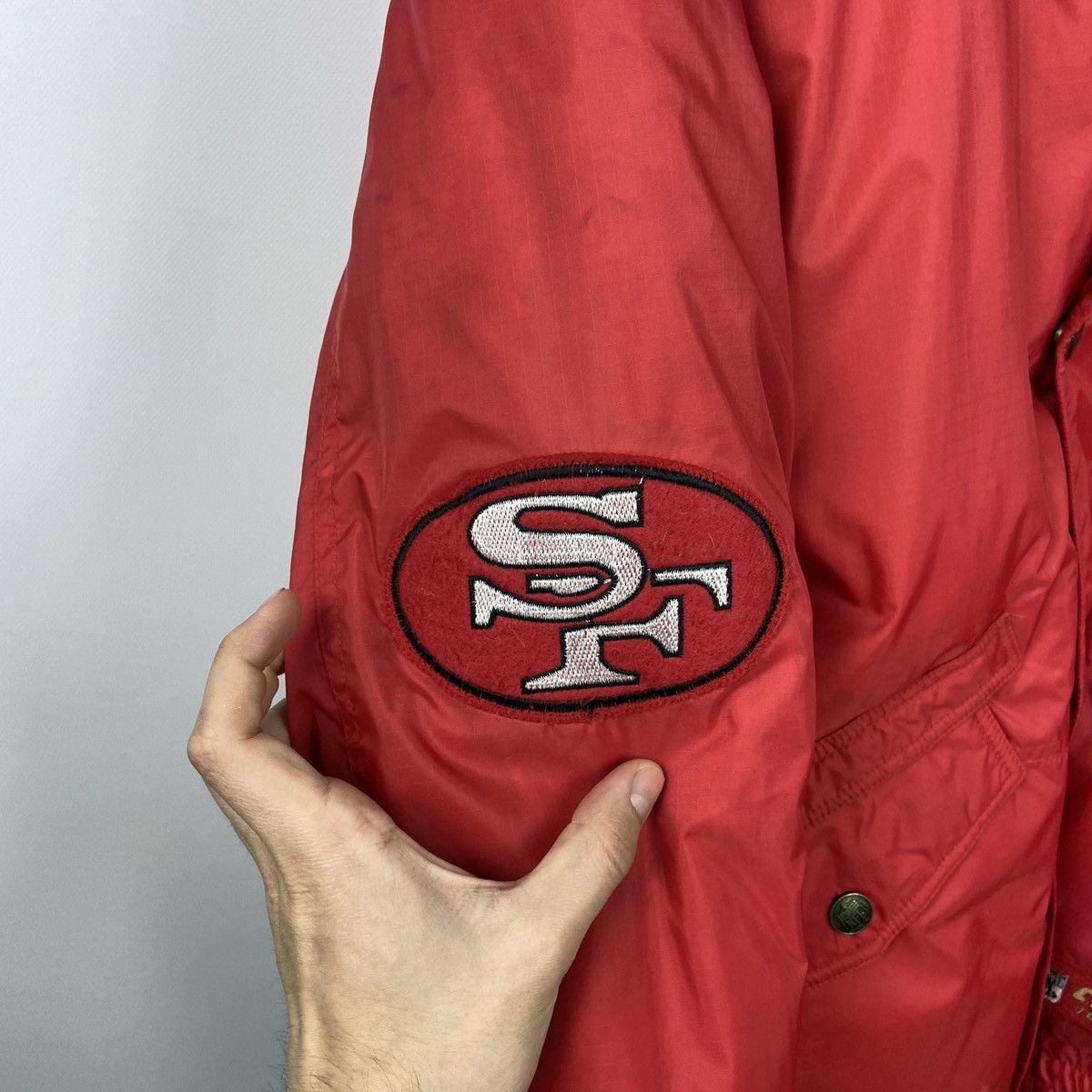 NFL Vintage 90s Rare San Francisco SF 49ers NFL Goose jacket Size US L / EU 52-54 / 3 - 7 Thumbnail