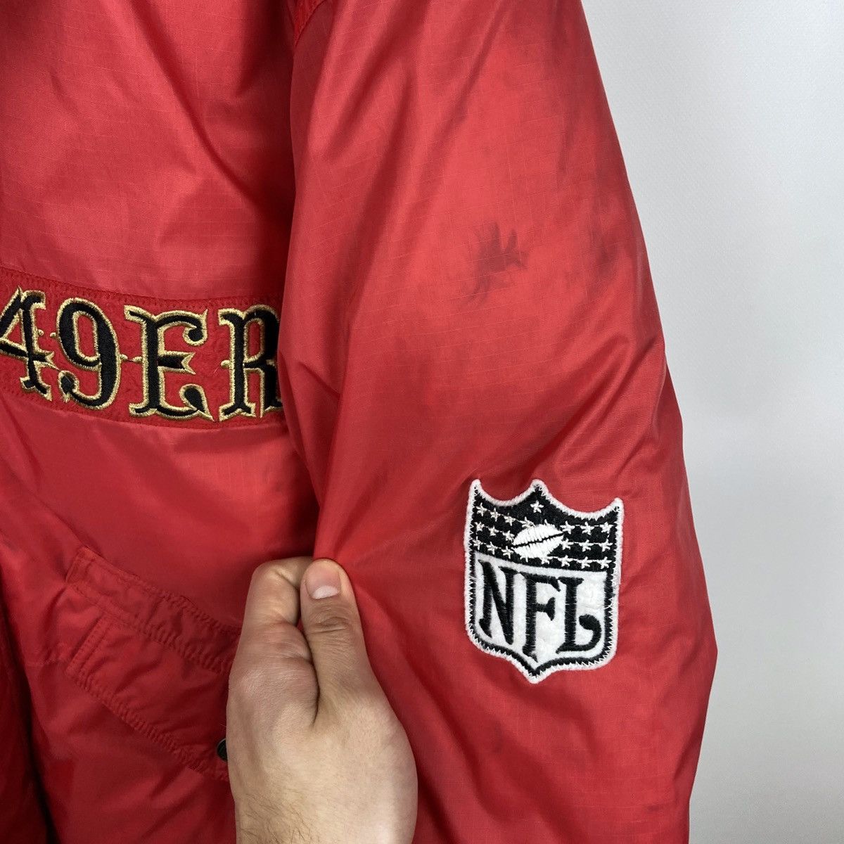 NFL Vintage 90s Rare San Francisco SF 49ers NFL Goose jacket Size US L / EU 52-54 / 3 - 8 Thumbnail
