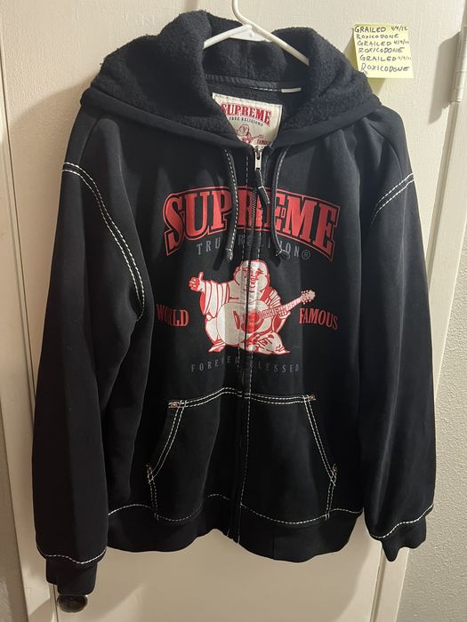 Supreme Supreme x True Religion Hoodie Black FW21 Grailed