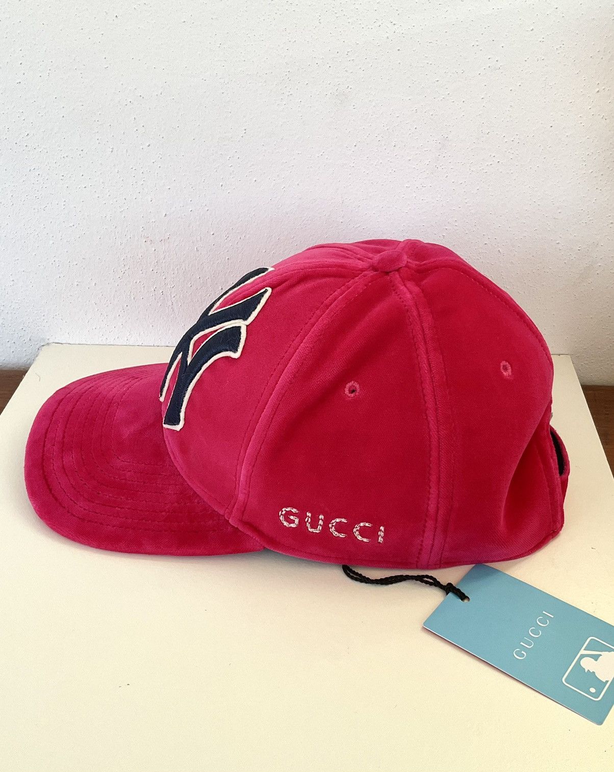 Gucci Gucci x New York Yankees velvet cap Playboi Carti Size ONE SIZE - 3 Thumbnail