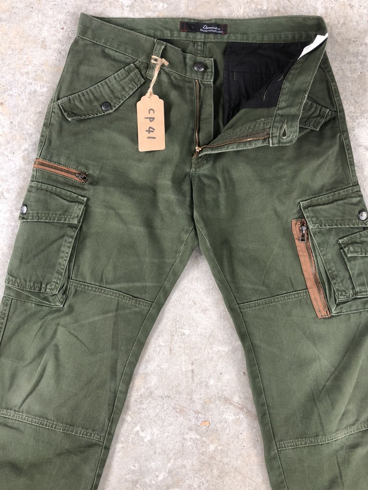 Japanese Brand Dominate Handcrafted Jeans Cargo Pants Tactical Multipocket Size US 32 / EU 48 - 6 Thumbnail