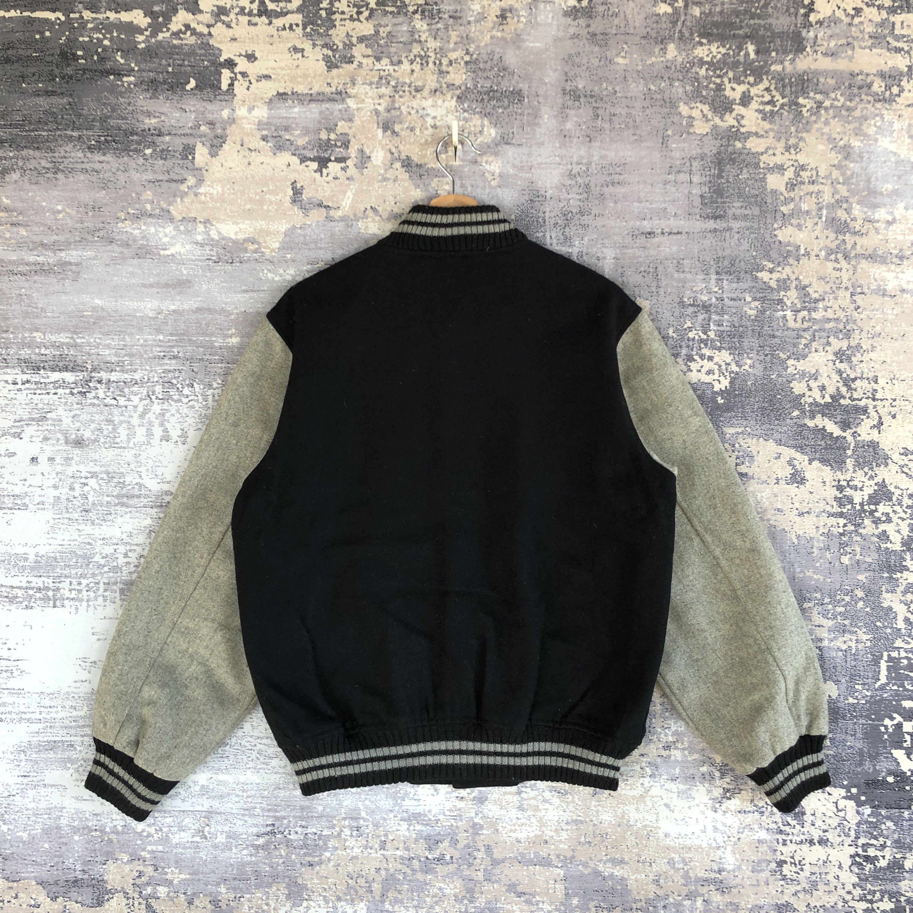 Japanese Brand × Vintage Pine Fields Varsity Jacket Japanese Pine Fields Wool Jacket Size US L / EU 52-54 / 3 - 2 Thumbnail
