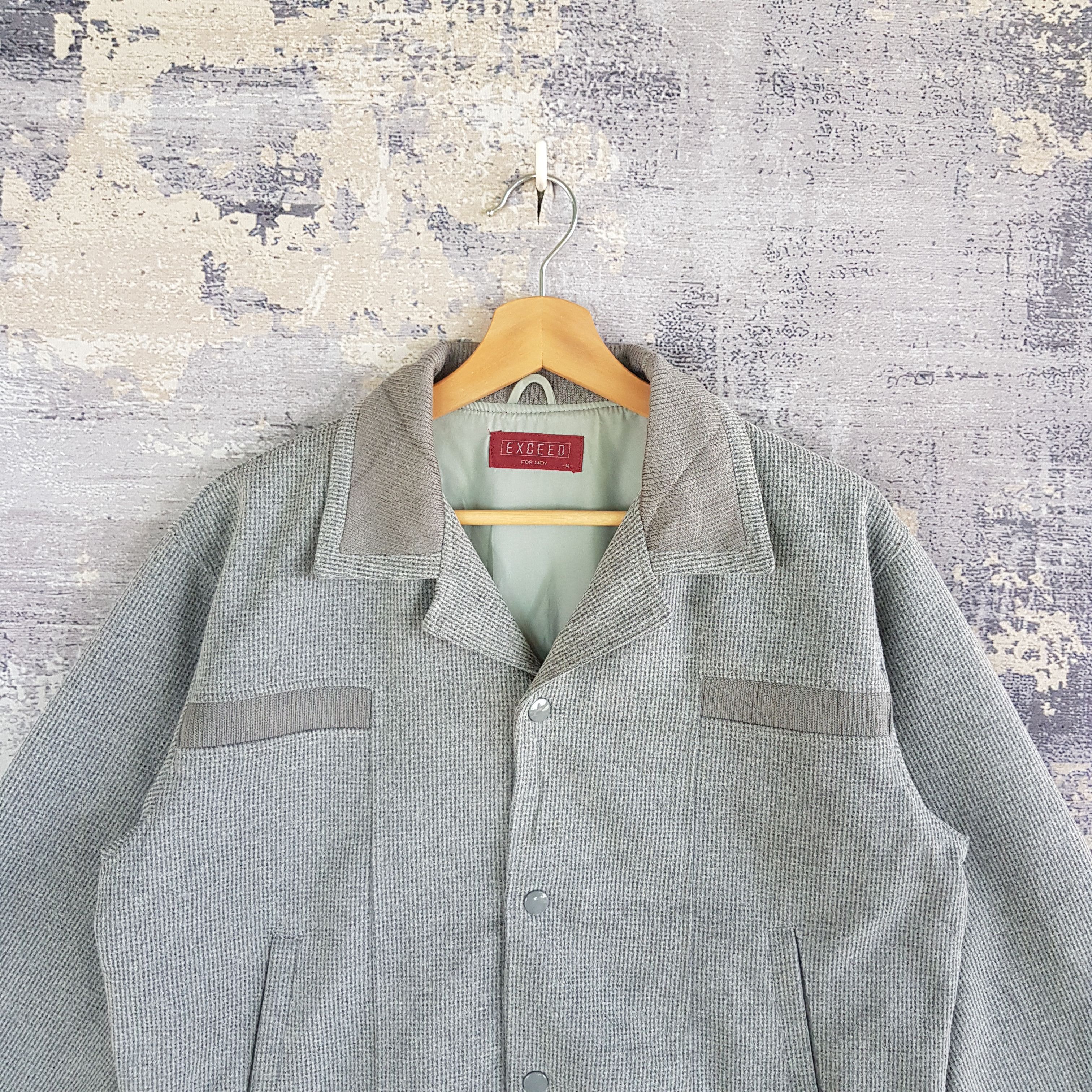 Japanese Brand × Vintage Vintage Exceed Japanese Baseball Jacket Wool Jacket Size US M / EU 48-50 / 2 - 2 Thumbnail