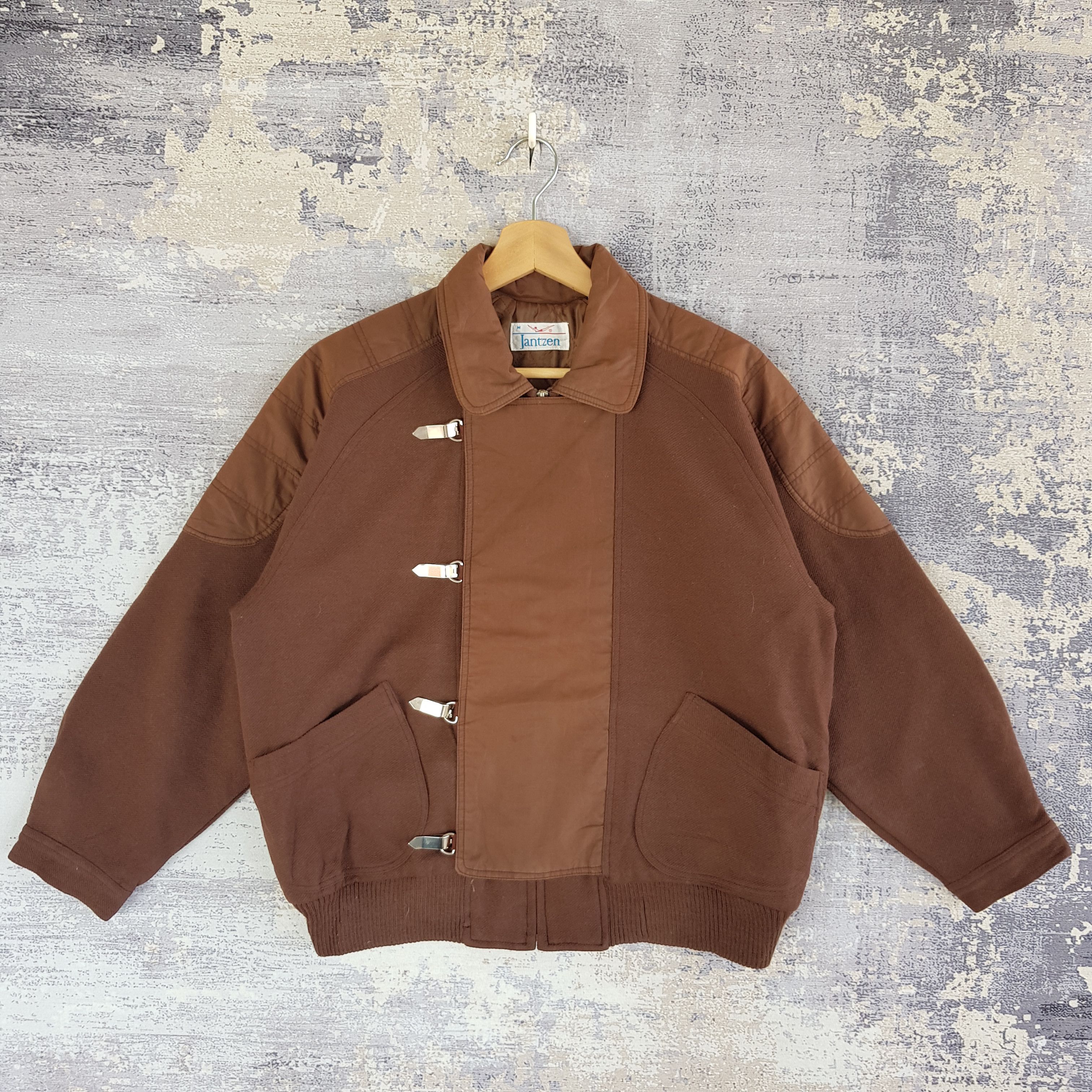 Japanese Brand × Vintage Jantzen Japanese Baseball Jacket Japanese Wool Jacket Size US L / EU 52-54 / 3 - 1 Thumbnail