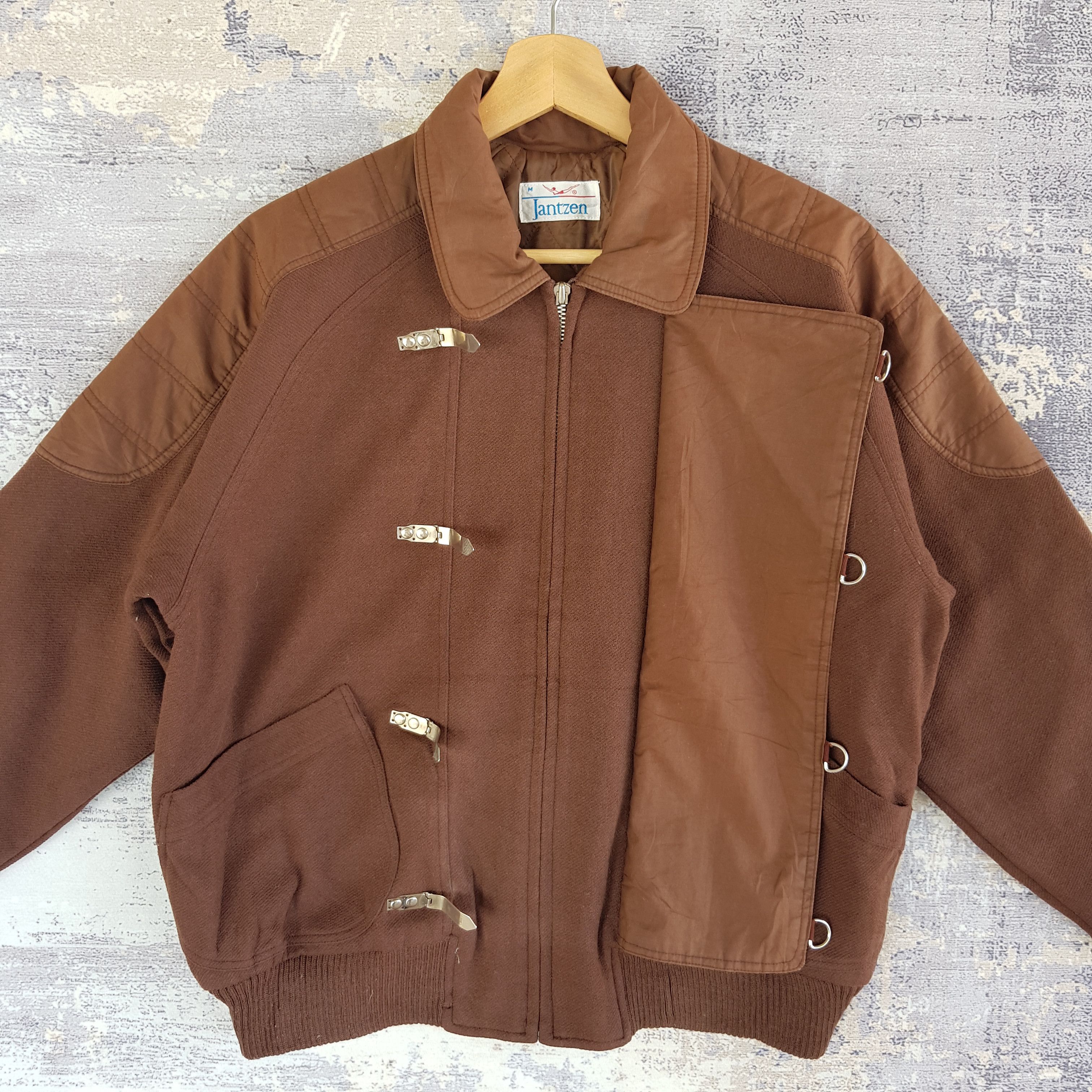 Japanese Brand × Vintage Jantzen Japanese Baseball Jacket Japanese Wool Jacket Size US L / EU 52-54 / 3 - 4 Thumbnail