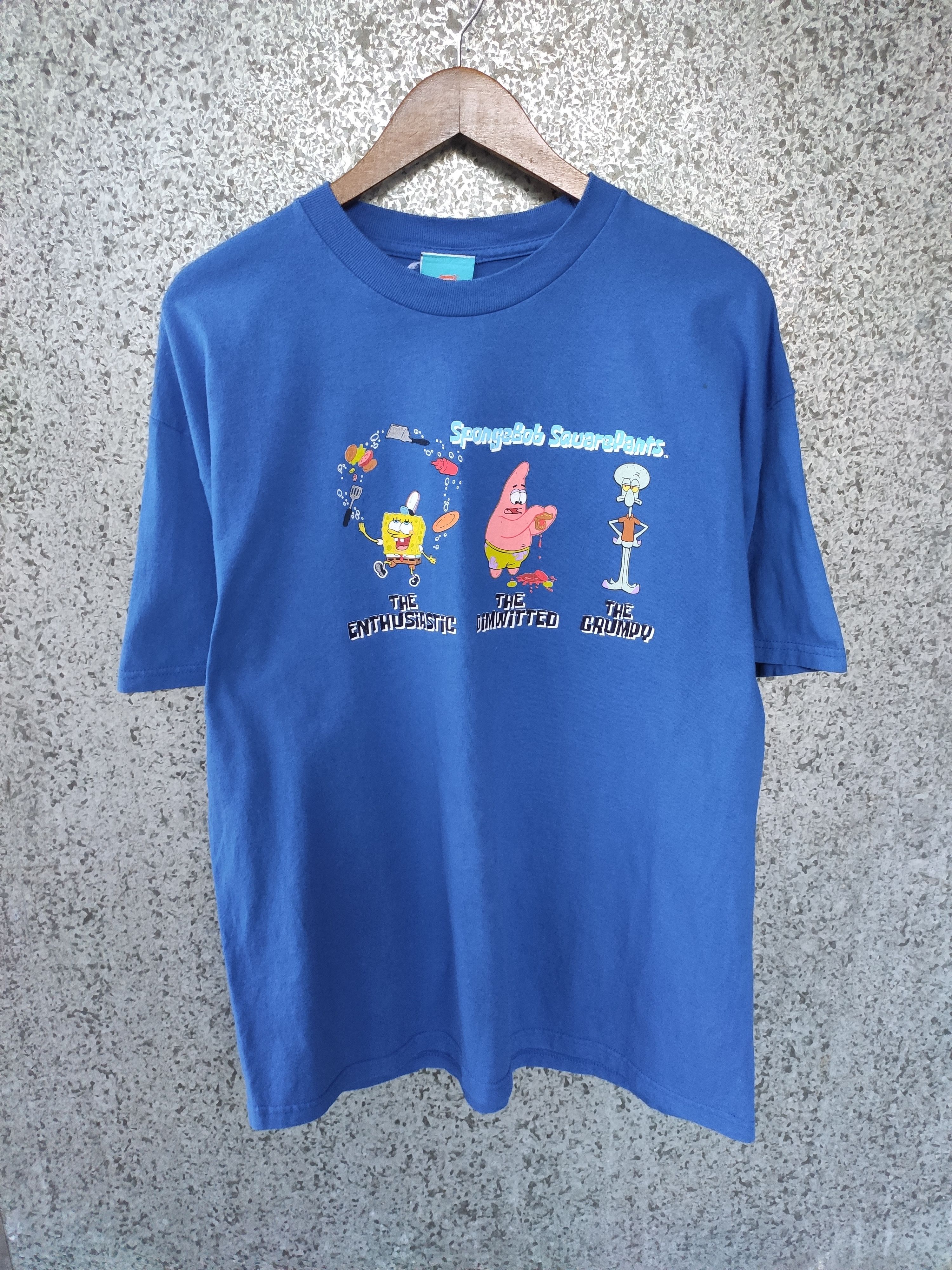 Cartoon Network 🔥 Vintage y2k SpongeBob Squarepants t shirt Size US XL / EU 56 / 4 - 2 Thumbnail