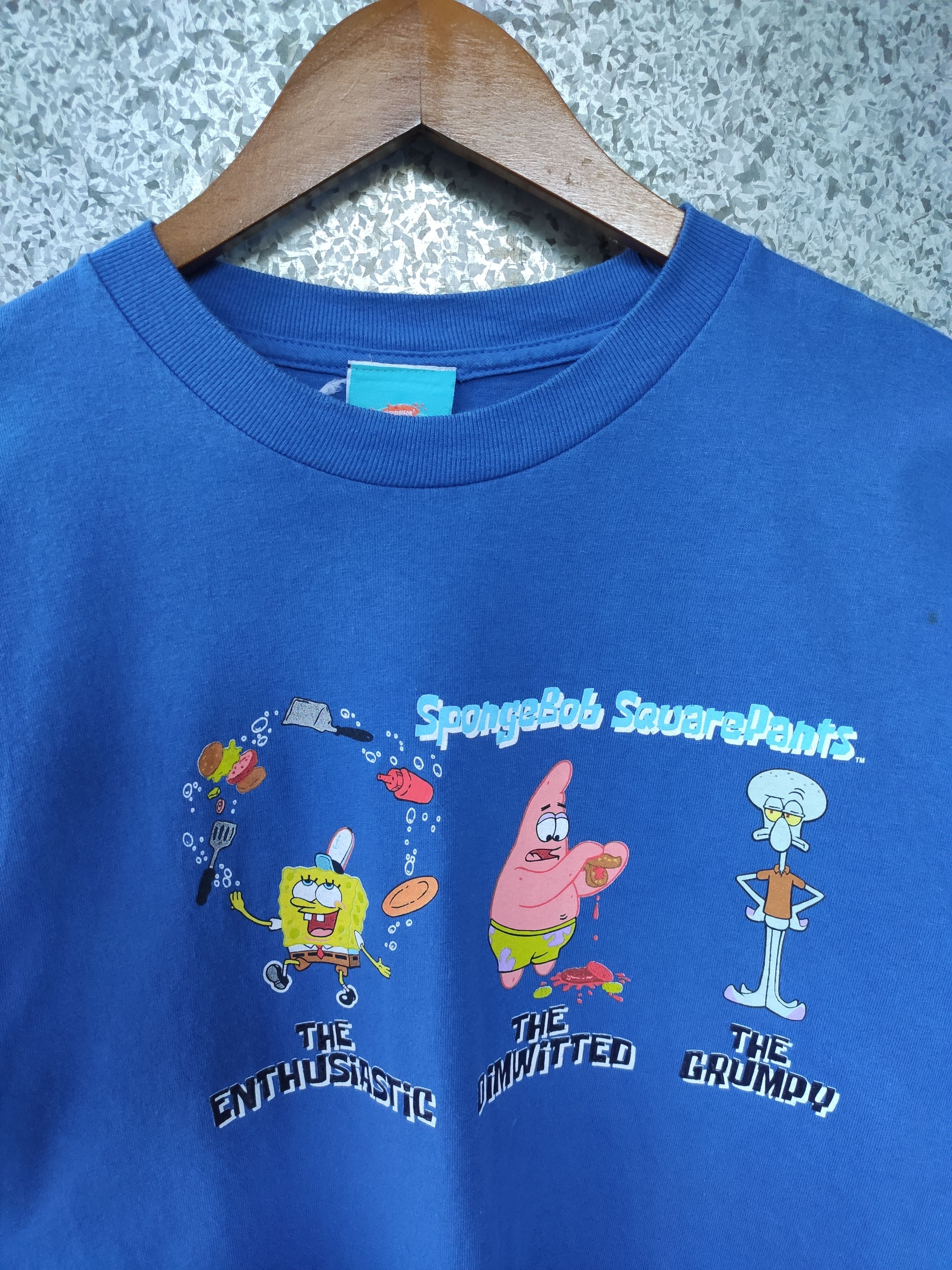 Cartoon Network 🔥 Vintage y2k SpongeBob Squarepants t shirt Size US XL / EU 56 / 4 - 1 Thumbnail