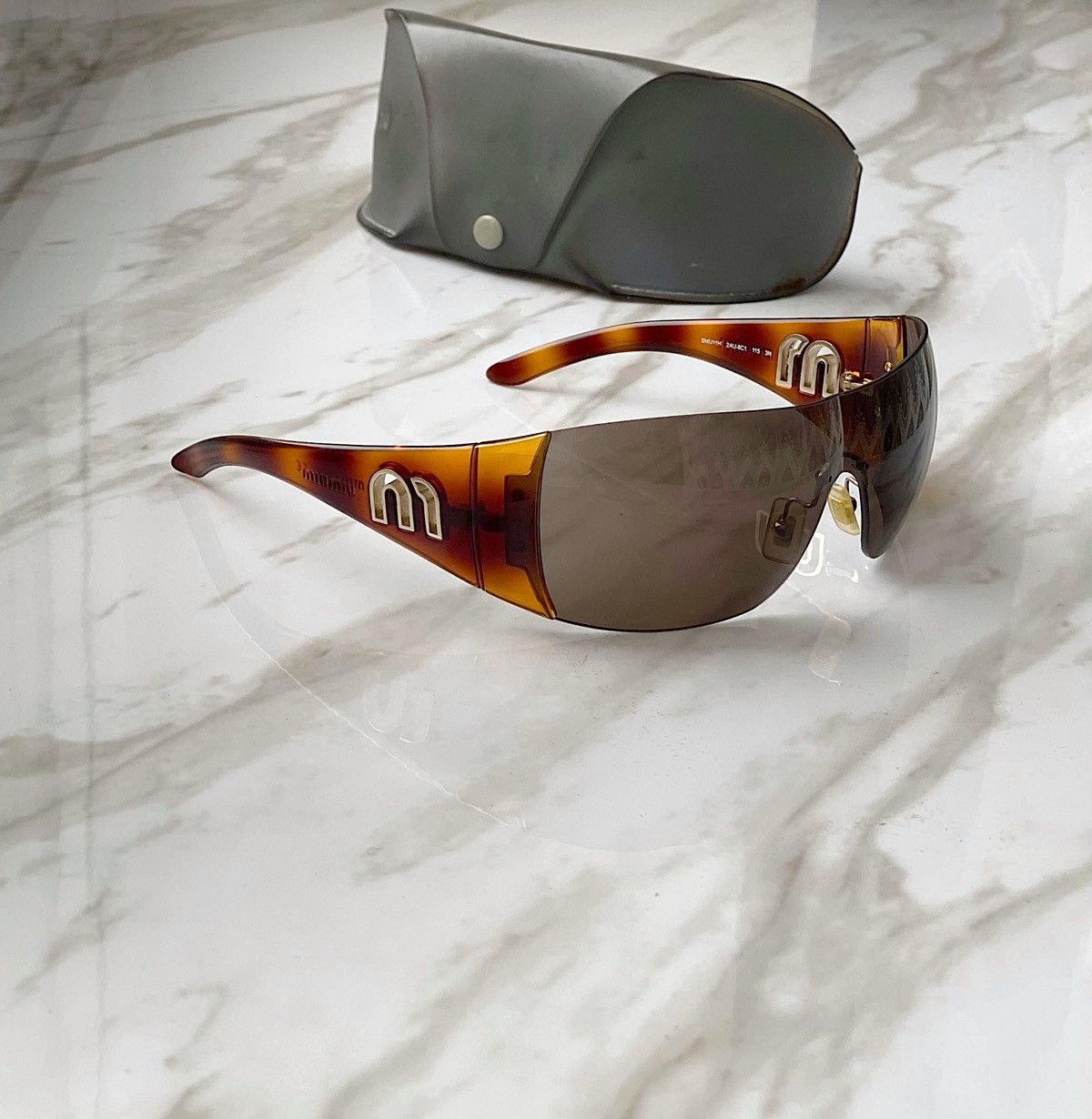Miu Miu × Prada × Vintage MIU MIU Y2k Mask Sunglasses SMU11H | Grailed