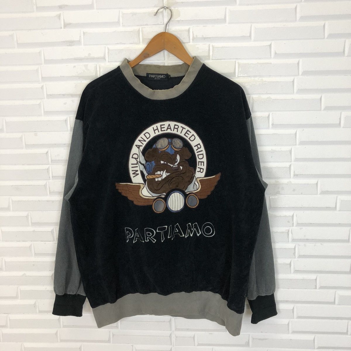 Japanese Brand × Vintage PARTIAMO WILD AND HEARTED RIDER EMBOIDERY SWEASHIRT Size US XL / EU 56 / 4 - 2 Thumbnail