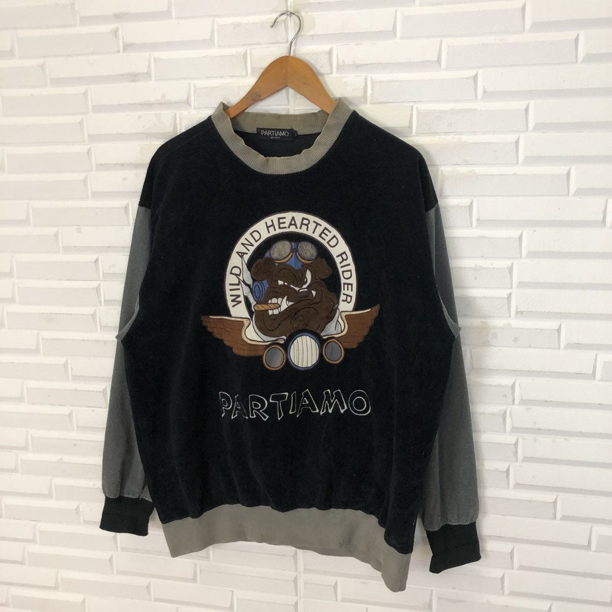 Japanese Brand × Vintage PARTIAMO WILD AND HEARTED RIDER EMBOIDERY SWEASHIRT Size US XL / EU 56 / 4 - 3 Thumbnail