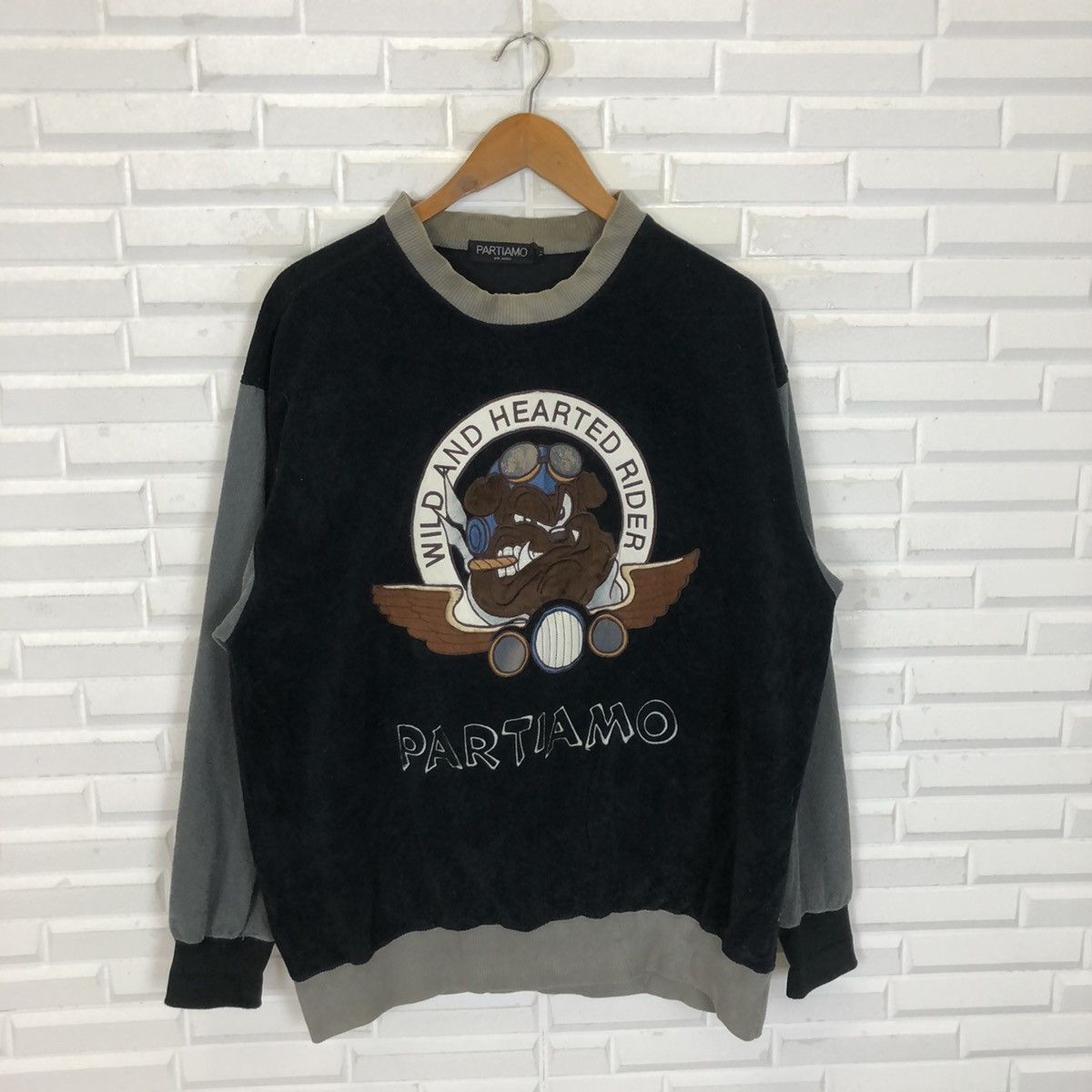 Japanese Brand × Vintage PARTIAMO WILD AND HEARTED RIDER EMBOIDERY SWEASHIRT Size US XL / EU 56 / 4 - 4 Thumbnail