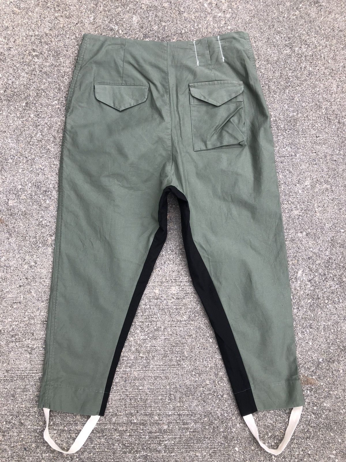 Bassike Bassike Surplus Olive Green Cropped Trouser Pant Size US 30 / EU 46 - 2 Thumbnail