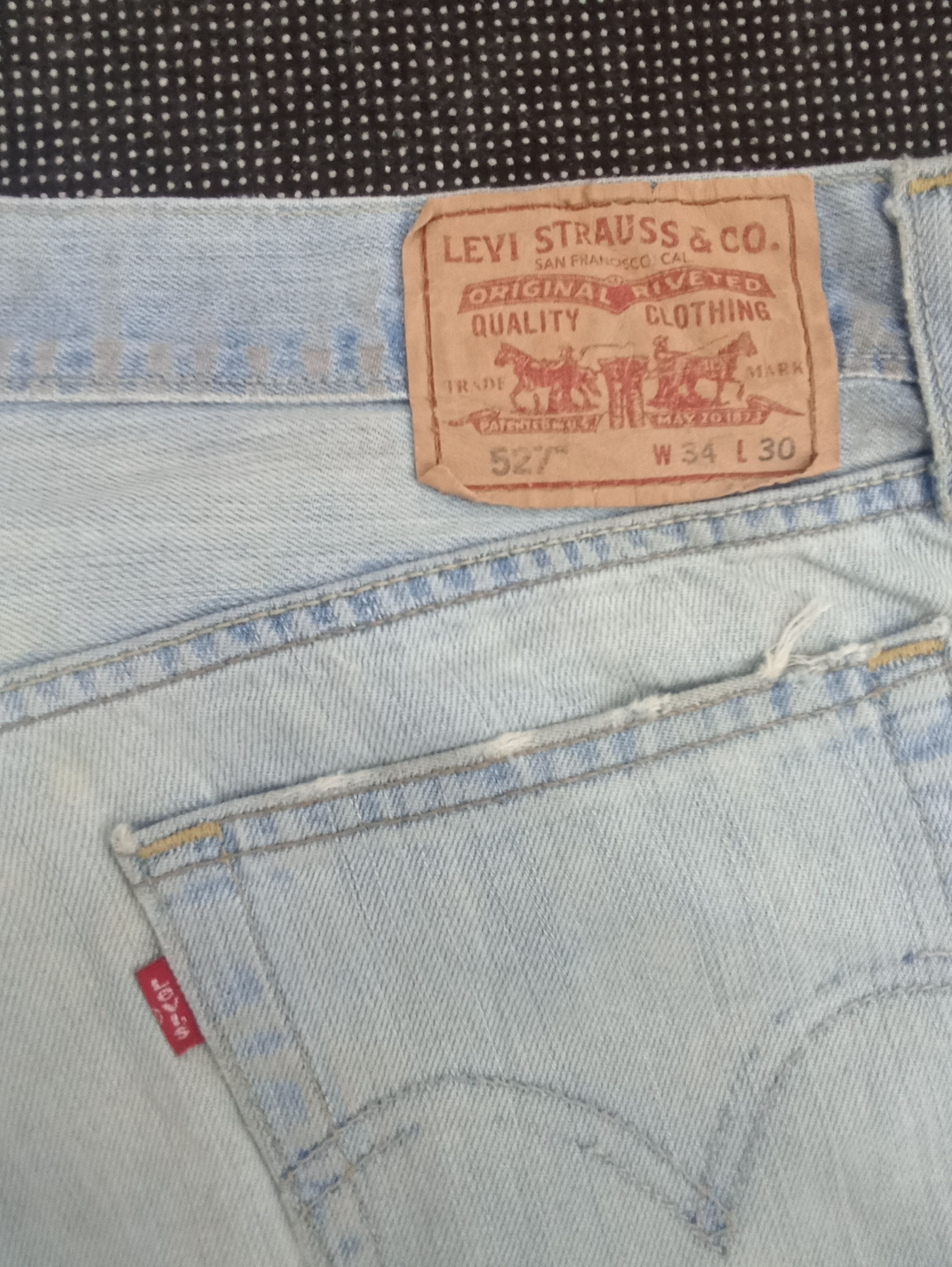 Jean × Levi's × Vintage VINTAGE LEVIS 527 LIGHT WASH JEANS -J308 Size US 36 / EU 52 - 12 Thumbnail