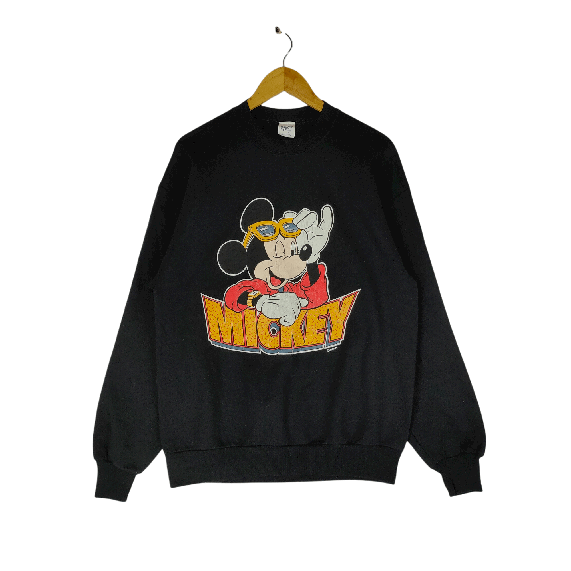 Mickey Mouse × Vintage Vintage MICKEY MOUSE Velva Sheen Disney Printed Sweatshirt Size US M / EU 48-50 / 2 - 1 Thumbnail