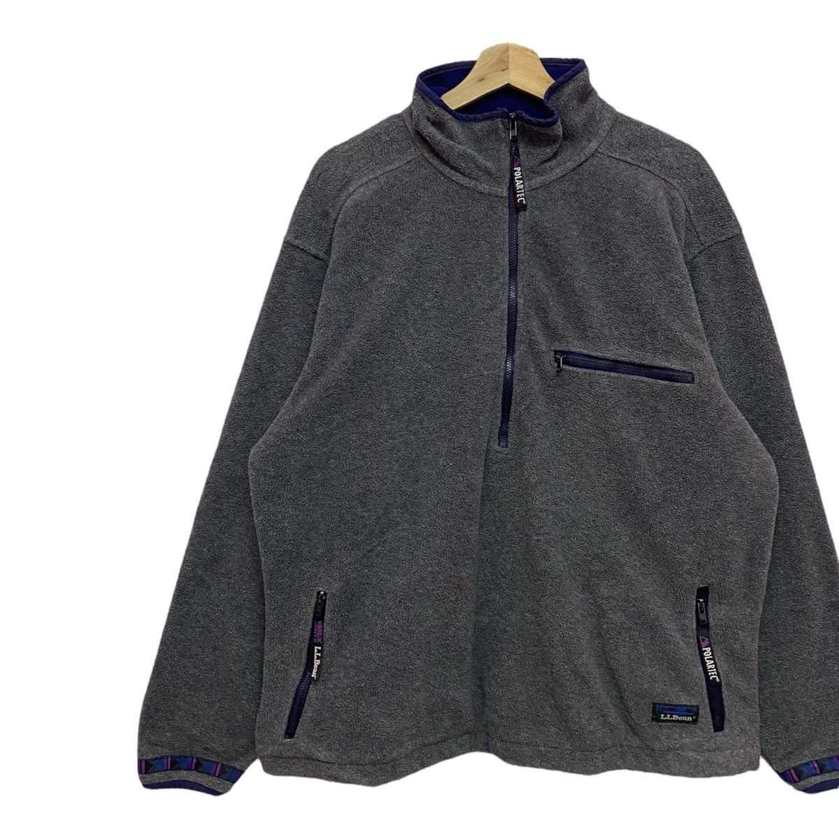 L.L. Bean L.L BEAN WINDBLOC SERIES X POLARTEC HALF ZIP FLEECE JACKET Size US XL / EU 56 / 4 - 4 Thumbnail