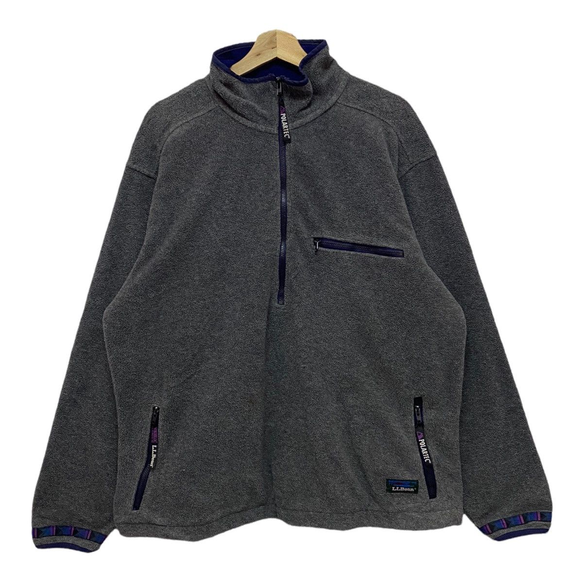 L.L. Bean L.L BEAN WINDBLOC SERIES X POLARTEC HALF ZIP FLEECE JACKET Size US XL / EU 56 / 4 - 1 Thumbnail