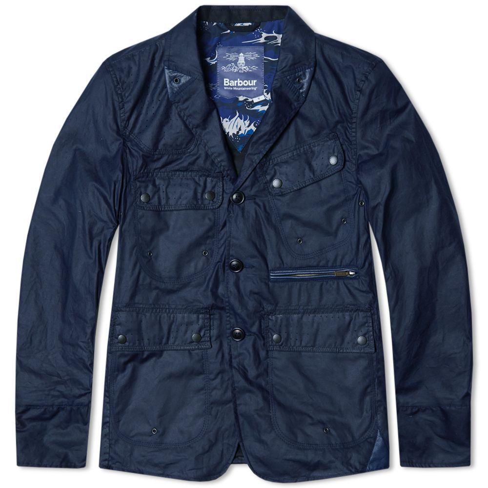 Barbour × WHITE MOUNTAINEERING ジャケット Barbour × White Mountaineering Waxed Blue Barbour x White