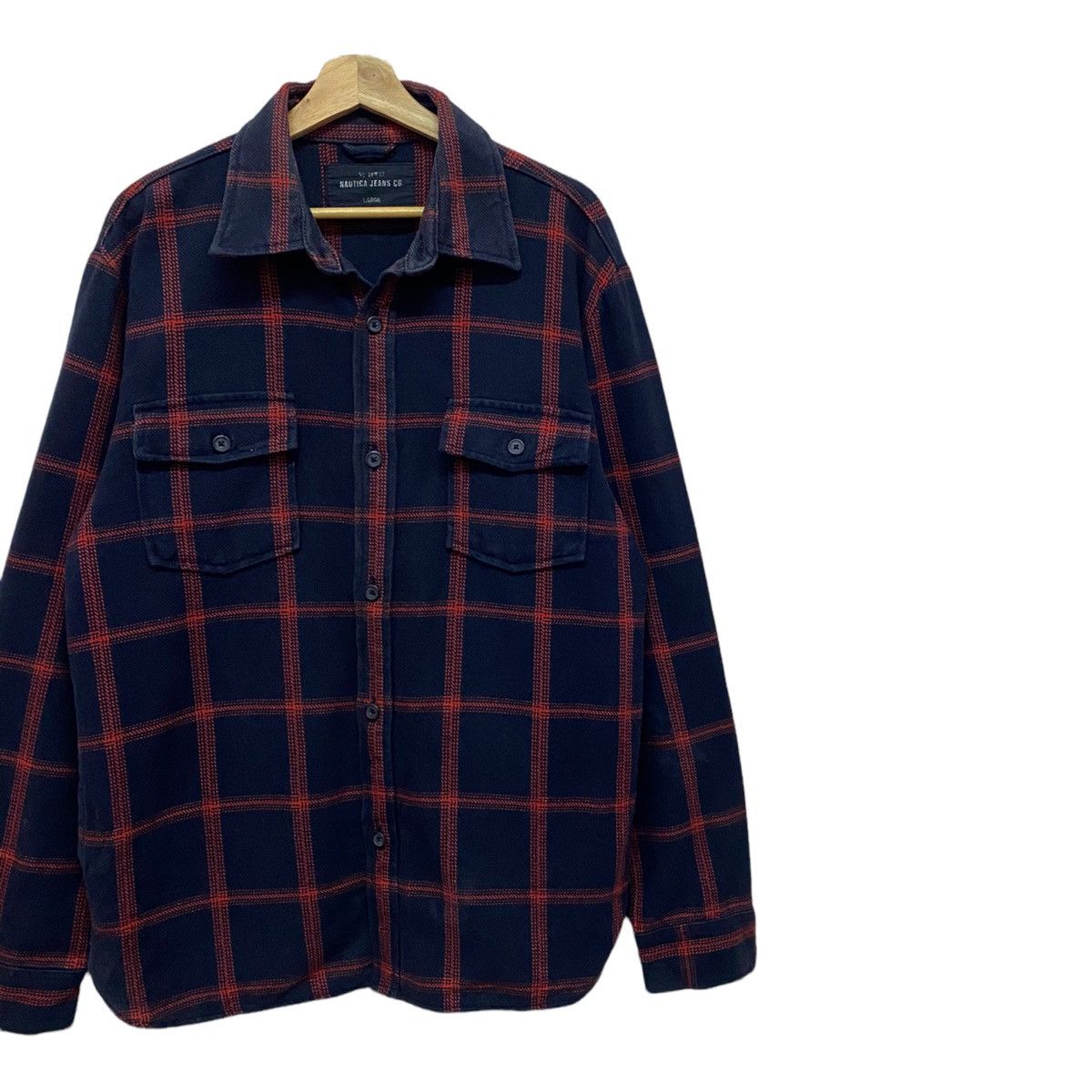Designer × Flannel × Nautica NAUTICA CHECKED PLAID FLANNEL BUTTON UP SHIRT Size US M / EU 48-50 / 2 - 4 Thumbnail