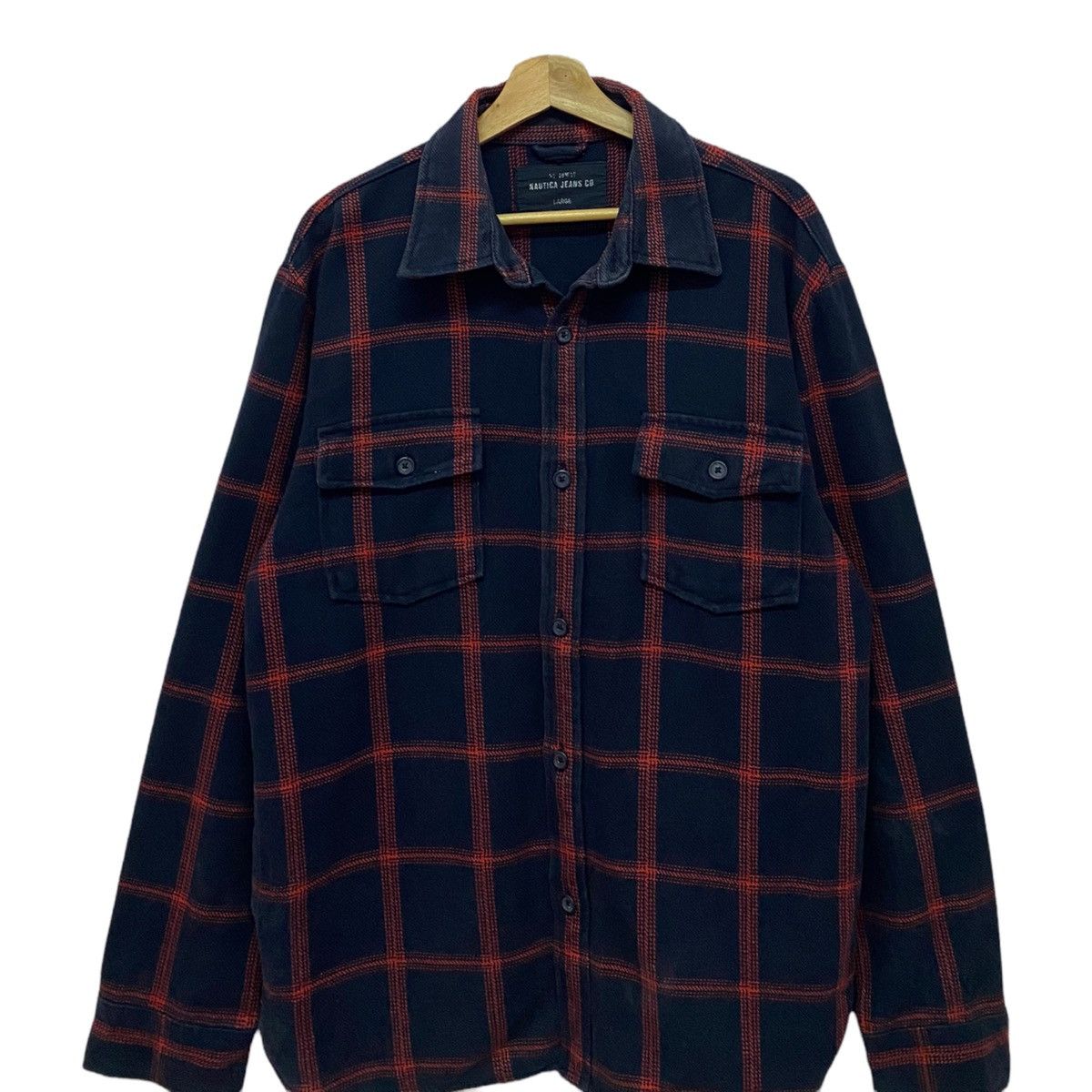 Designer × Flannel × Nautica NAUTICA CHECKED PLAID FLANNEL BUTTON UP SHIRT Size US M / EU 48-50 / 2 - 3 Thumbnail