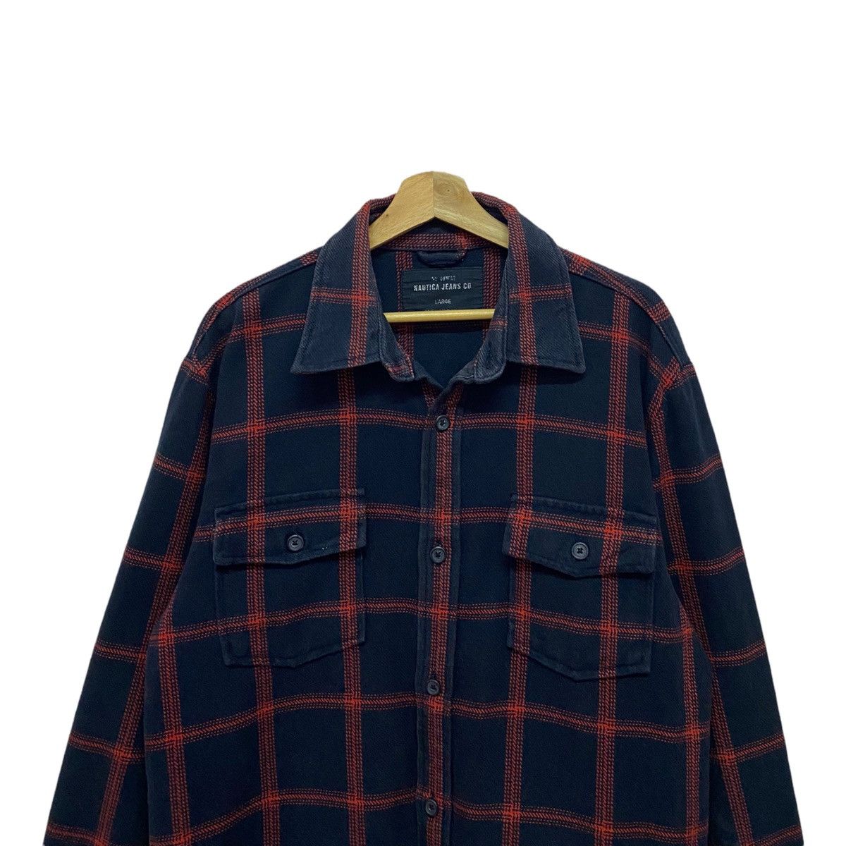 Designer × Flannel × Nautica NAUTICA CHECKED PLAID FLANNEL BUTTON UP SHIRT Size US M / EU 48-50 / 2 - 7 Thumbnail