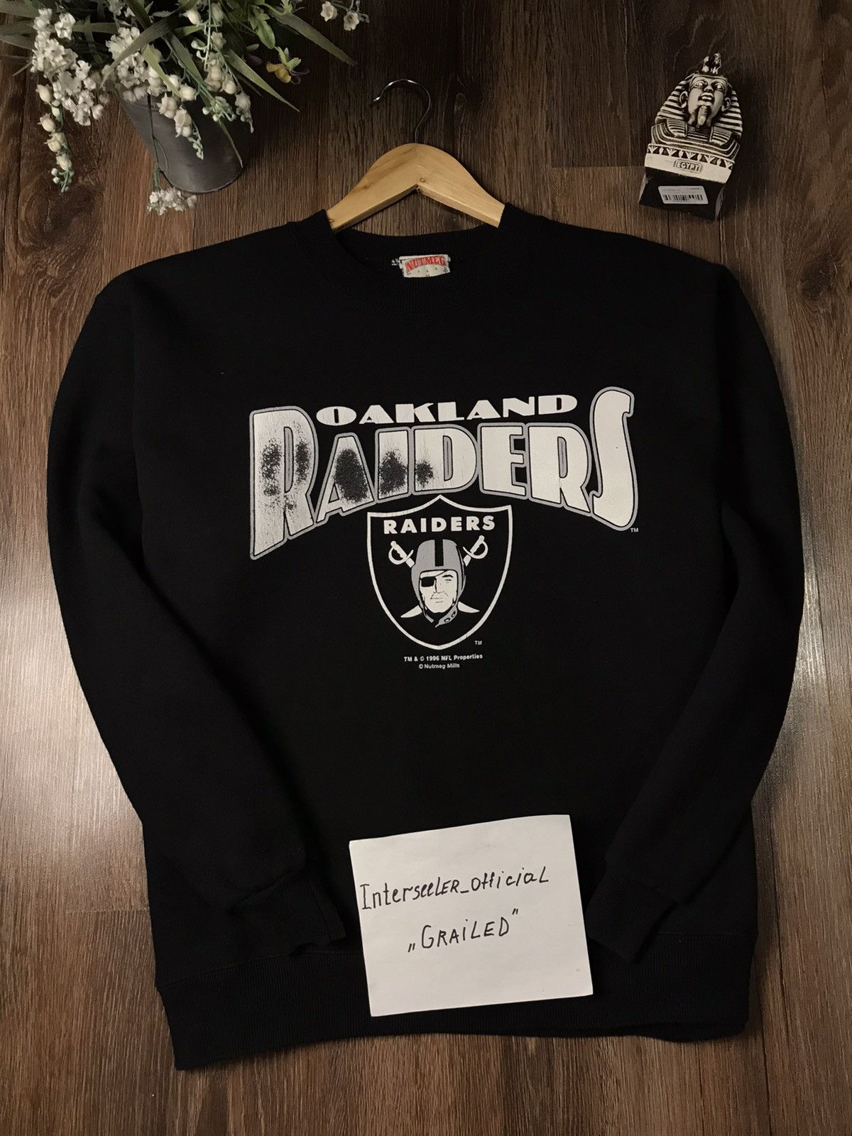 NFL 90s NFL Los Angeles Raiders Crewneck Sweatshirt Size M Size US M / EU 48-50 / 2 - 2 Thumbnail