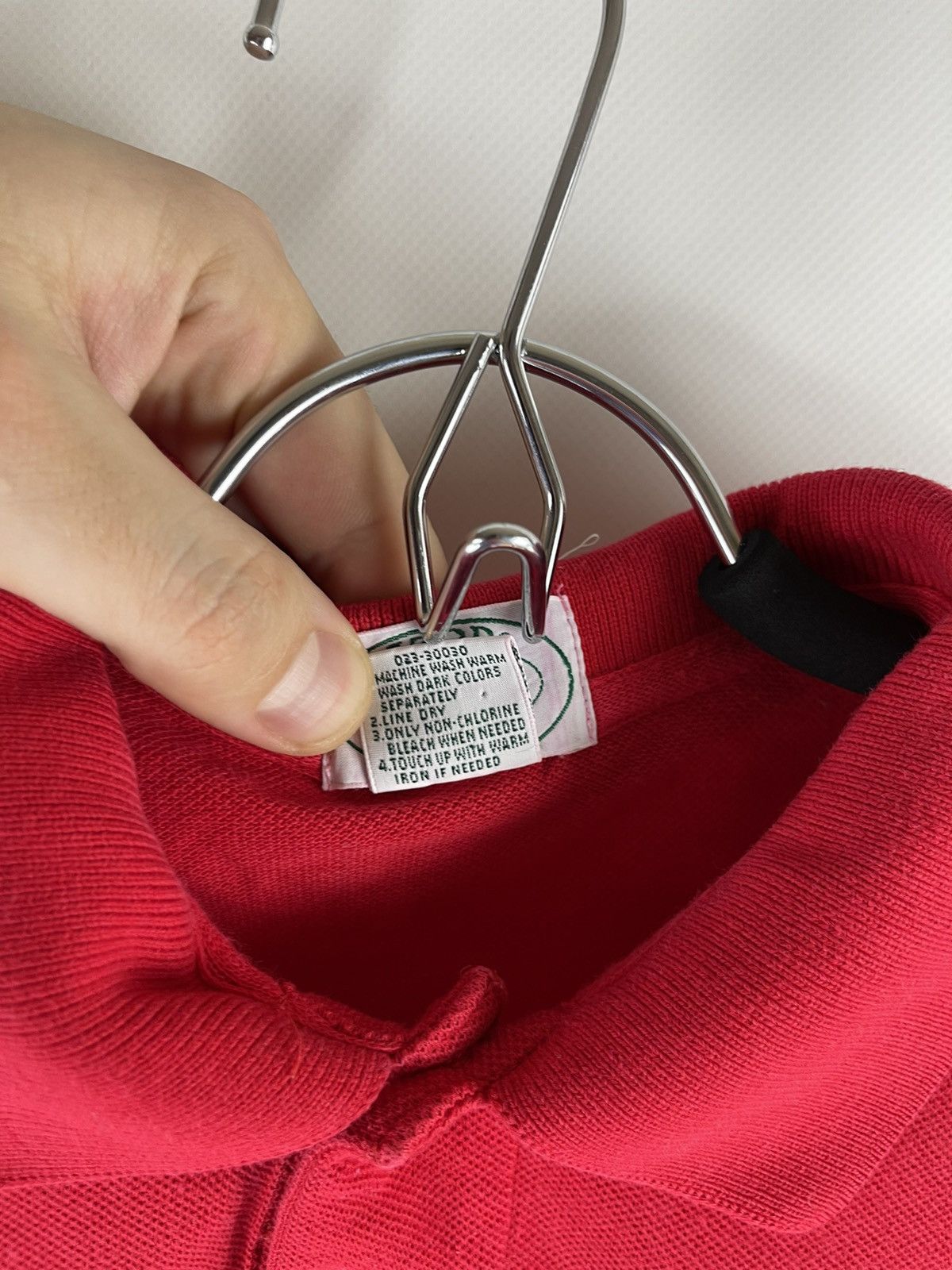 Izod Lacoste Izod vintage rare made in USA red polo tee shirt Size US S / EU 44-46 / 1 - 8 Thumbnail