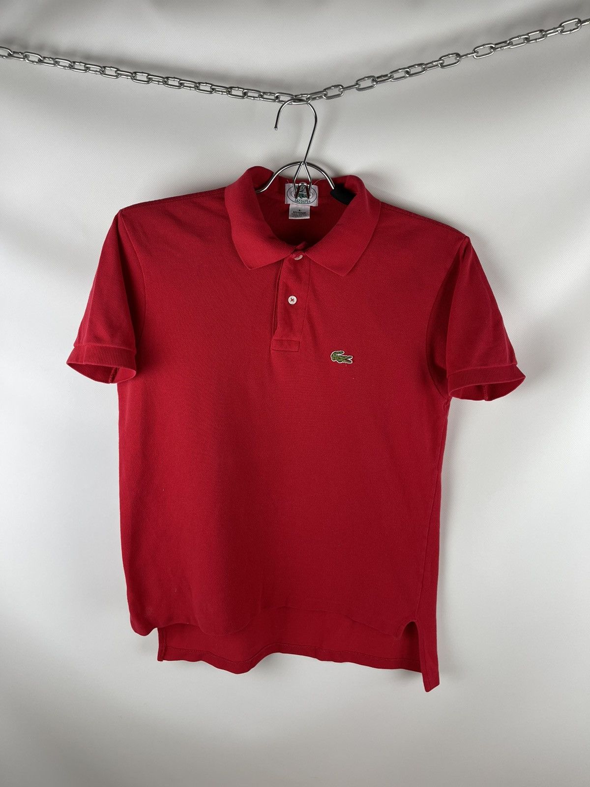 Izod Lacoste Izod vintage rare made in USA red polo tee shirt Size US S / EU 44-46 / 1 - 1 Thumbnail