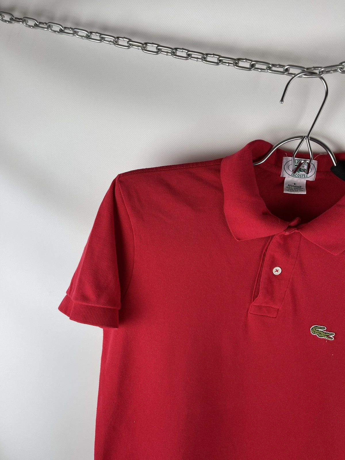 Izod Lacoste Izod vintage rare made in USA red polo tee shirt Size US S / EU 44-46 / 1 - 2 Thumbnail