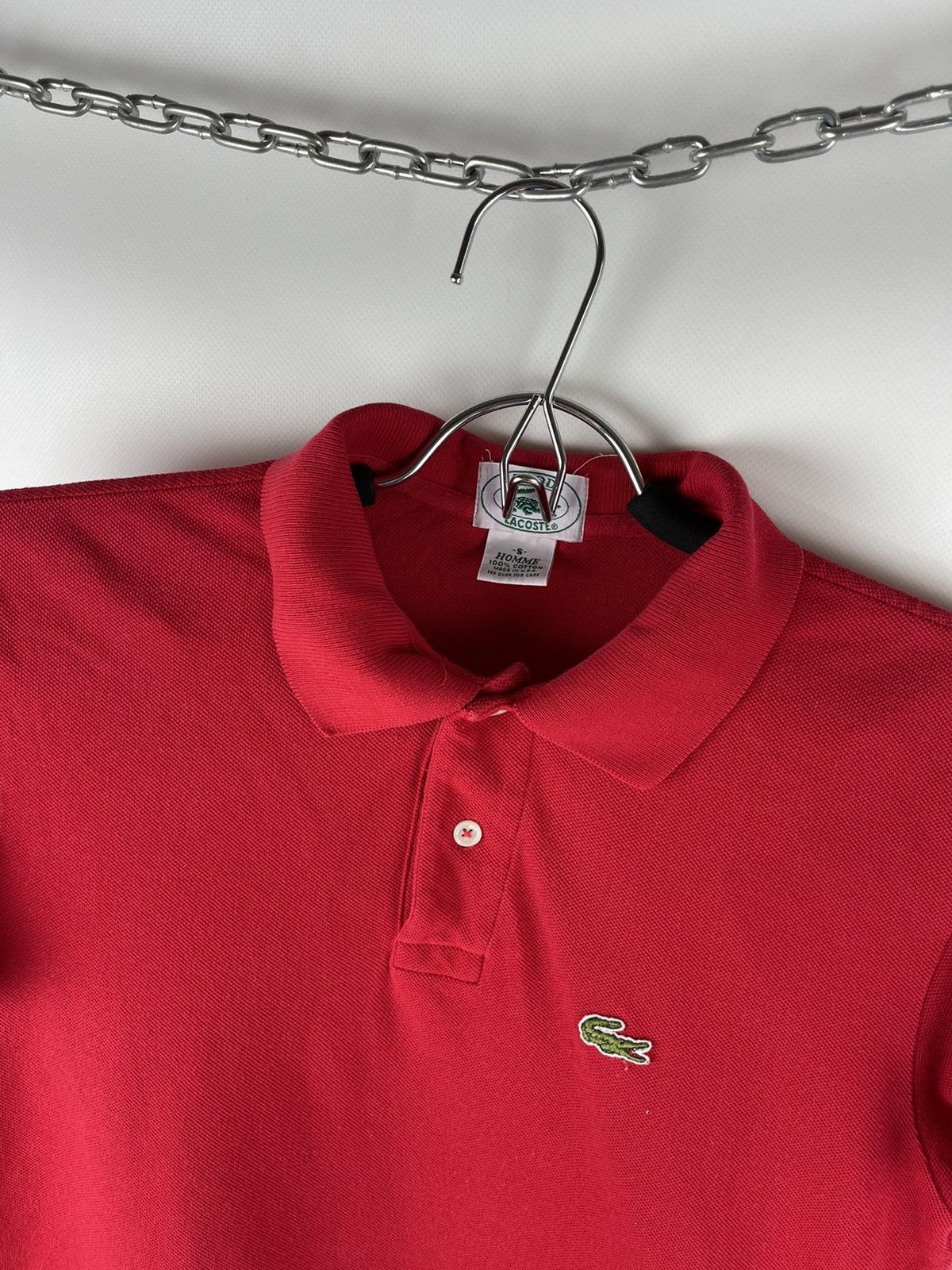 Izod Lacoste Izod vintage rare made in USA red polo tee shirt Size US S / EU 44-46 / 1 - 6 Thumbnail