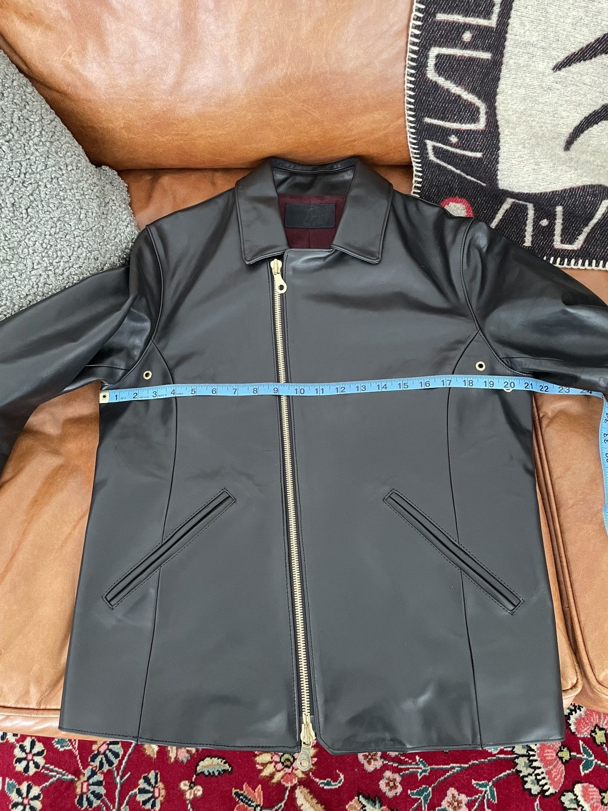 Nine Lives The 9Lives Rider's Jacket - Black Yak Leather Large Size US L / EU 52-54 / 3 - 6 Thumbnail