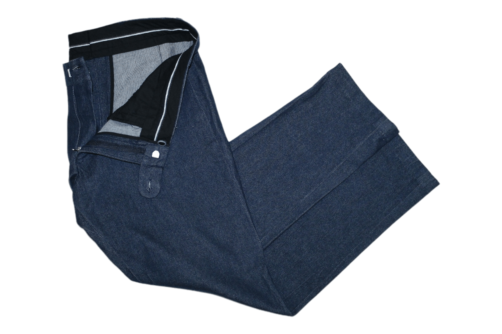 Cortigiani Cacciopolli Napoli 1920 Bespoke Slim fit Stretch Indigo Pant Size US 34 / EU 50 - 1 Thumbnail