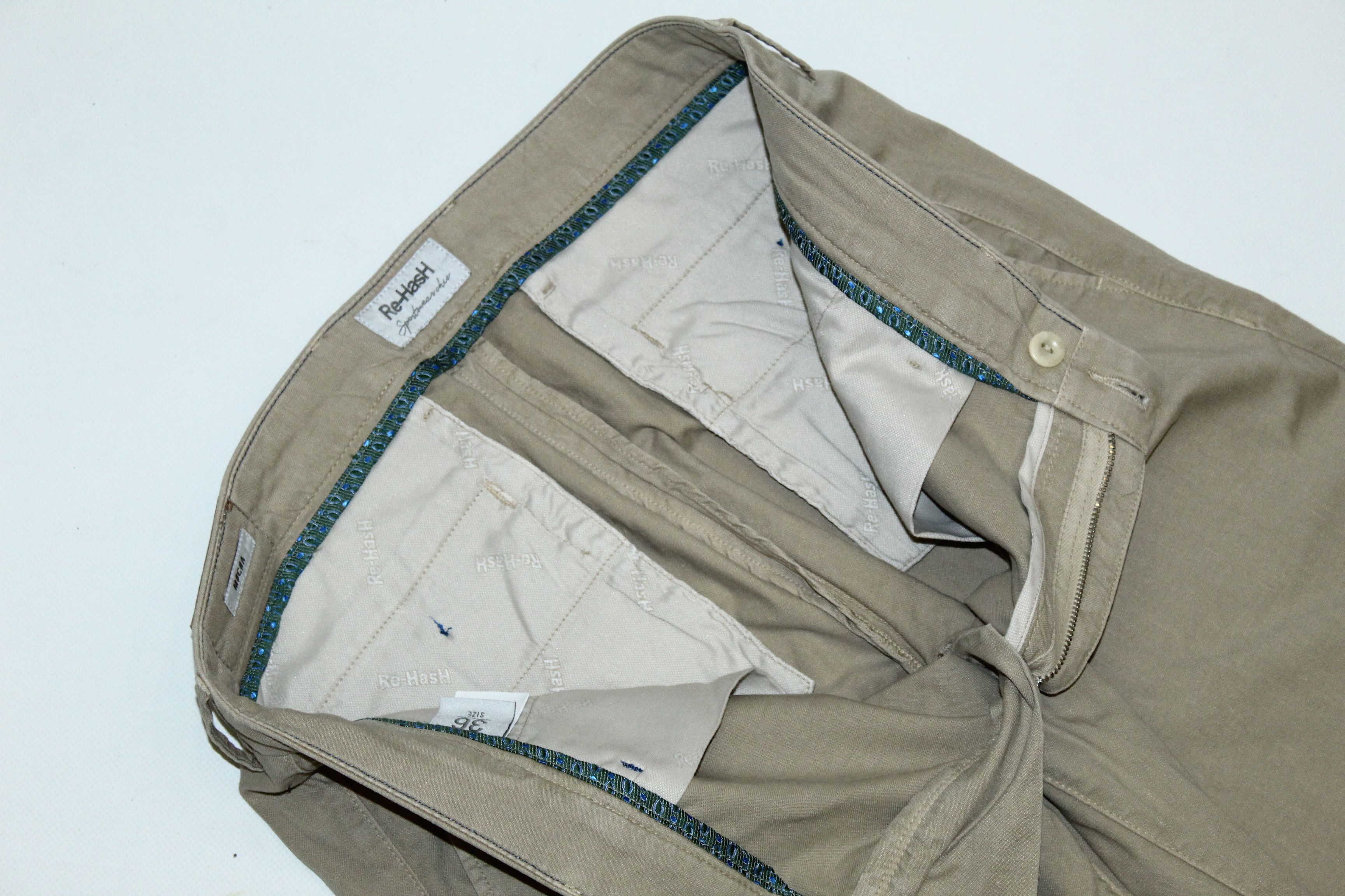 Ermenegildo Zegna Re-Hash Mucha chino pants stretch cotton-linen, garment dyed Size US 34 / EU 50 - 6 Thumbnail