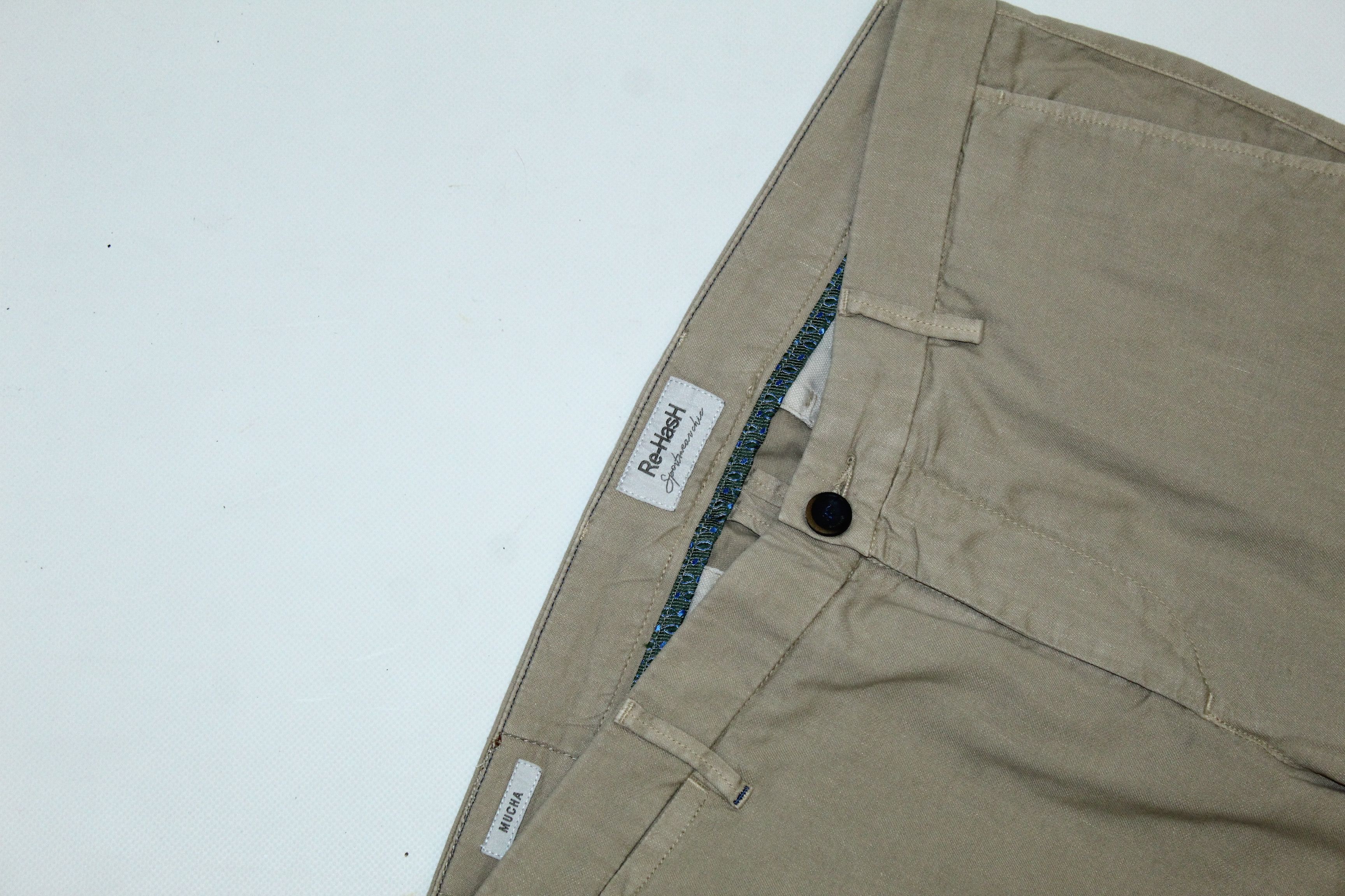 Ermenegildo Zegna Re-Hash Mucha chino pants stretch cotton-linen, garment dyed Size US 34 / EU 50 - 5 Thumbnail