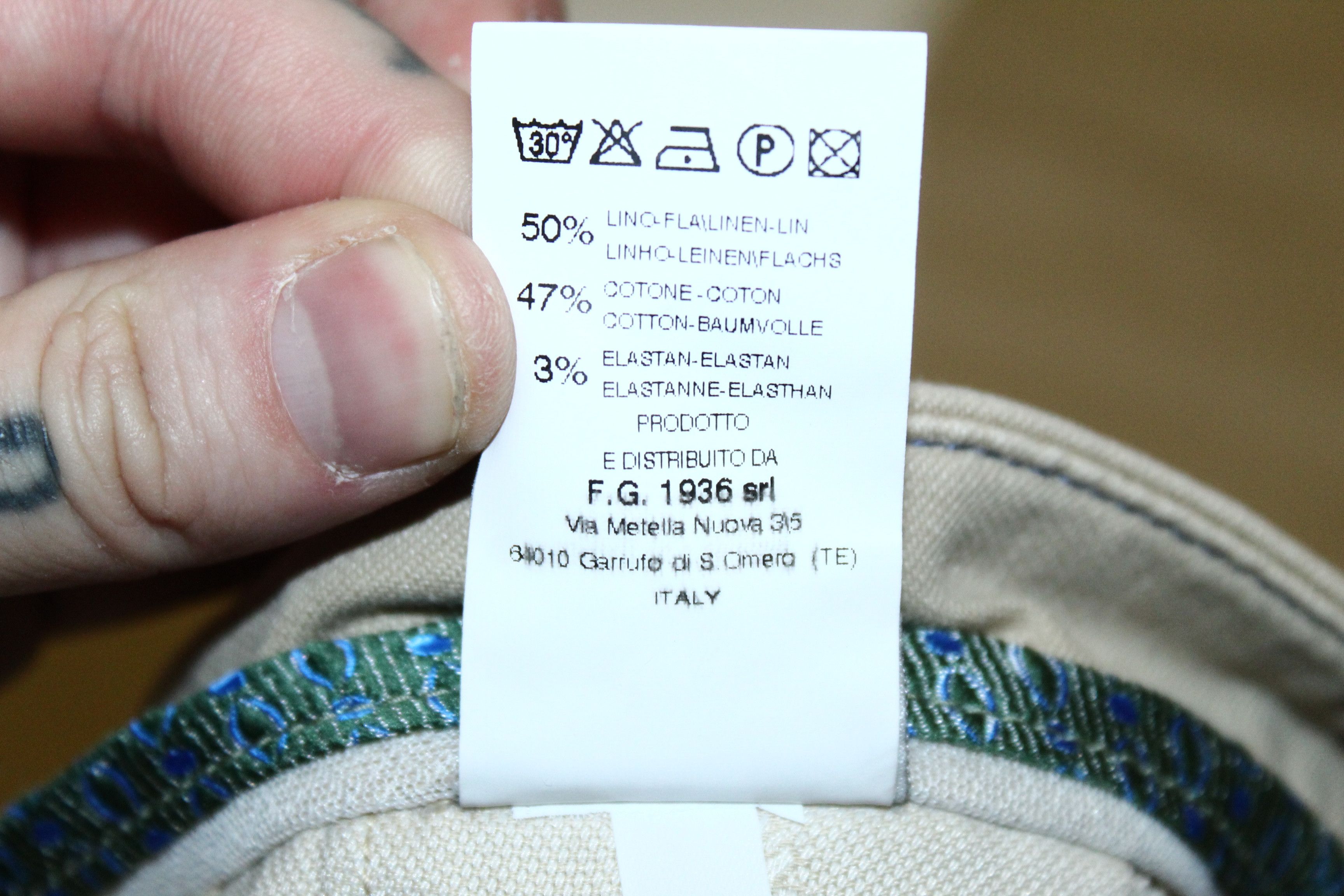Ermenegildo Zegna Re-Hash Mucha chino pants stretch cotton-linen, garment dyed Size US 34 / EU 50 - 9 Thumbnail