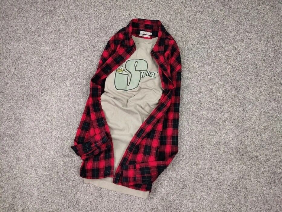 Flannel Vintage Flannel Shirt Travis Scott Style Size US XL / EU 56 / 4 - 9 Thumbnail