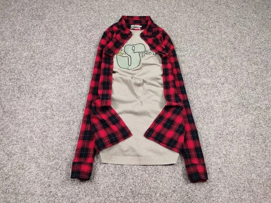 Flannel Vintage Flannel Shirt Travis Scott Style Size US XL / EU 56 / 4 - 2 Thumbnail