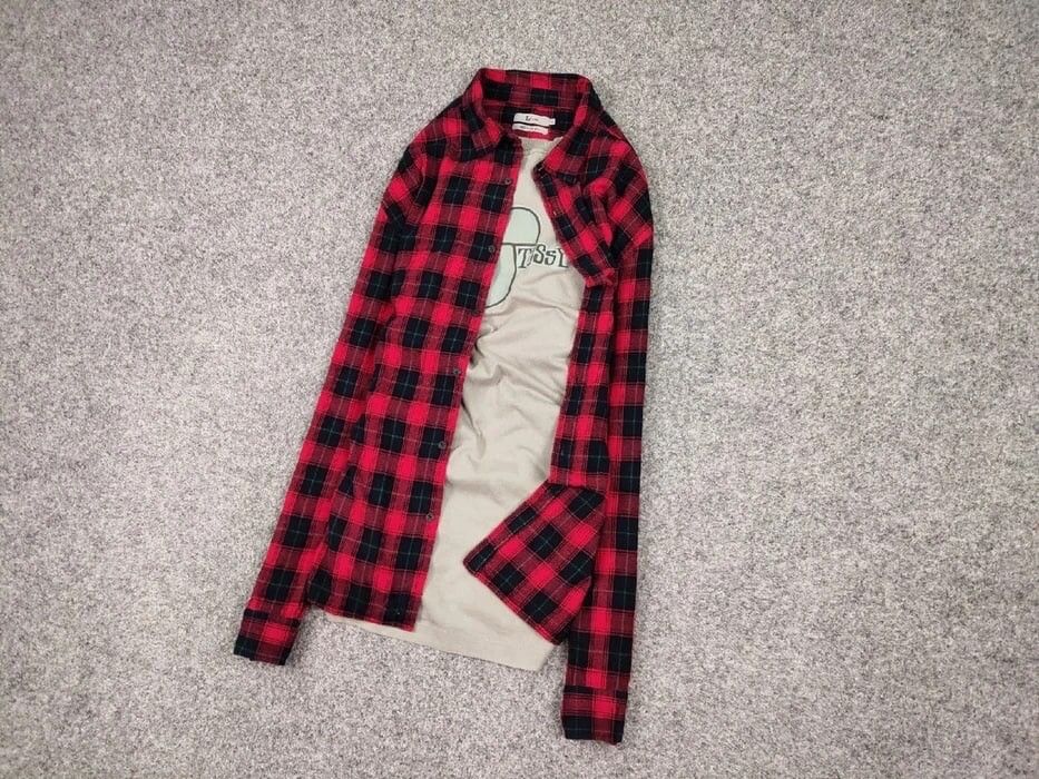 Flannel Vintage Flannel Shirt Travis Scott Style Size US XL / EU 56 / 4 - 7 Thumbnail