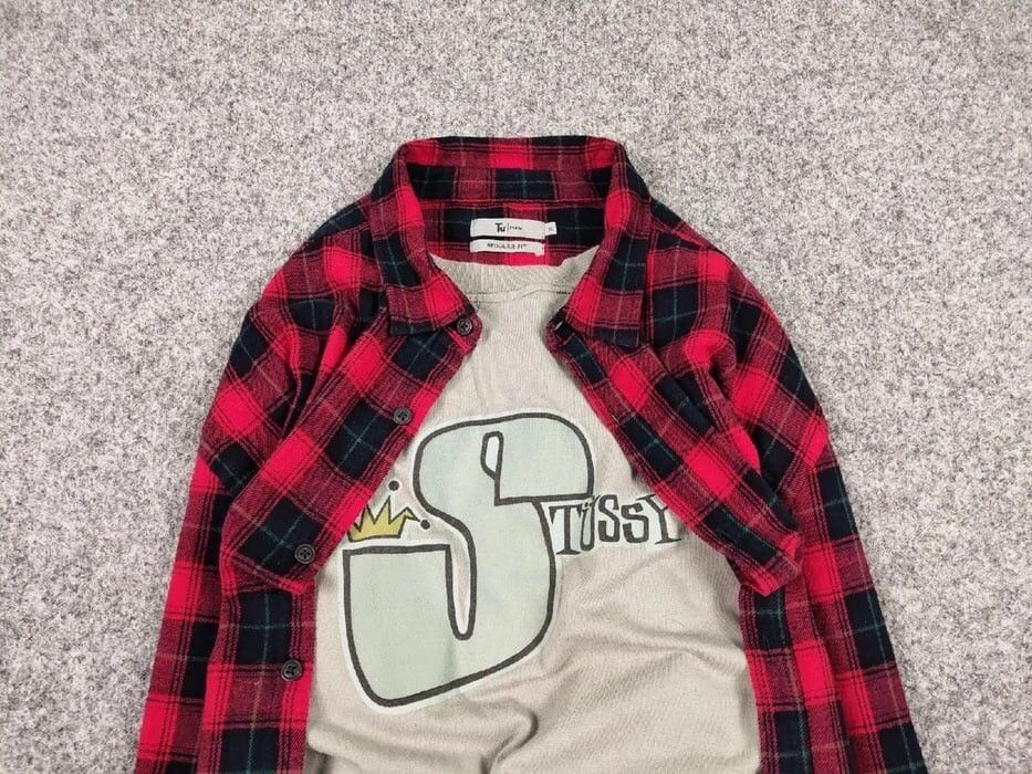 Flannel Vintage Flannel Shirt Travis Scott Style Size US XL / EU 56 / 4 - 4 Thumbnail