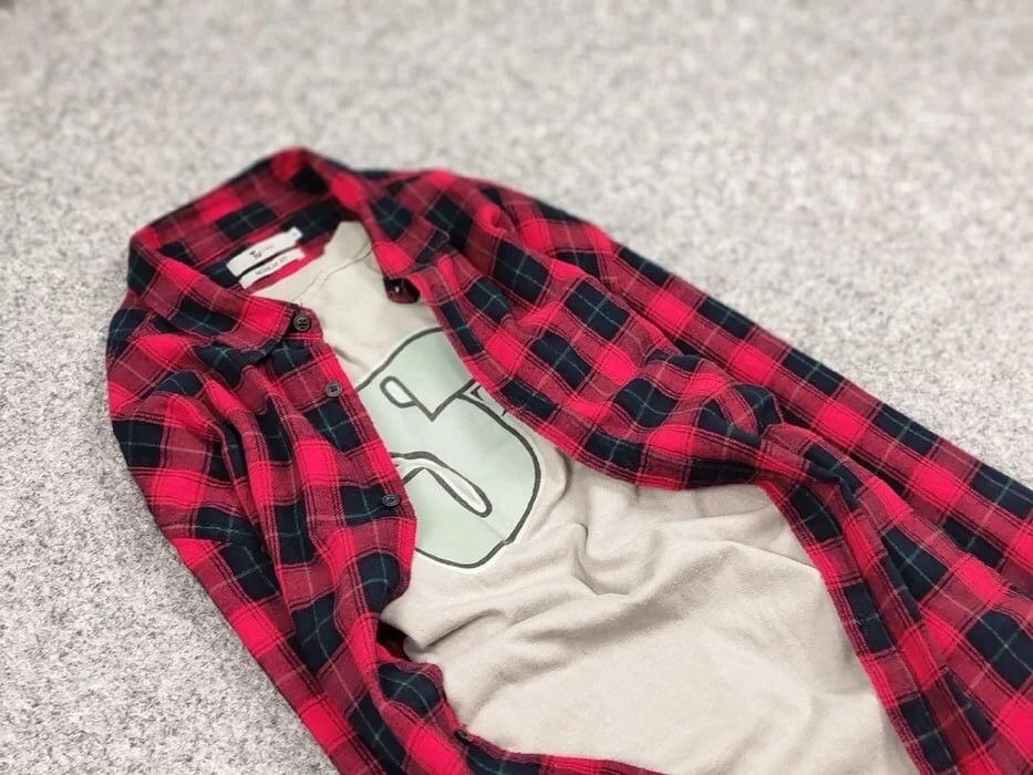 Flannel Vintage Flannel Shirt Travis Scott Style Size US XL / EU 56 / 4 - 11 Thumbnail