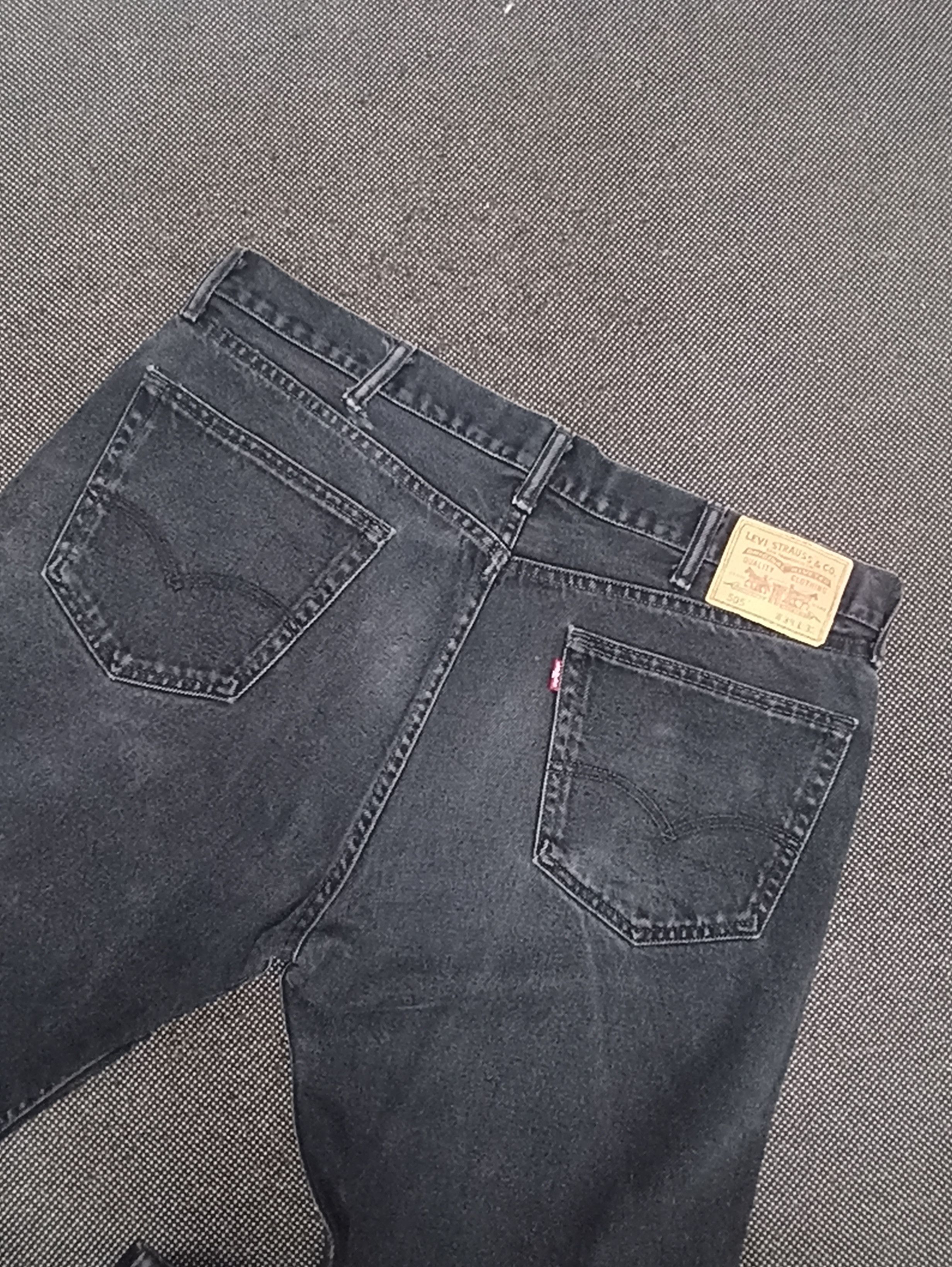 Jean × Levi's × Vintage VINTAGE LEVIS 505 BLACK JEANS -J314 Size US 40 / EU 56 - 9 Thumbnail