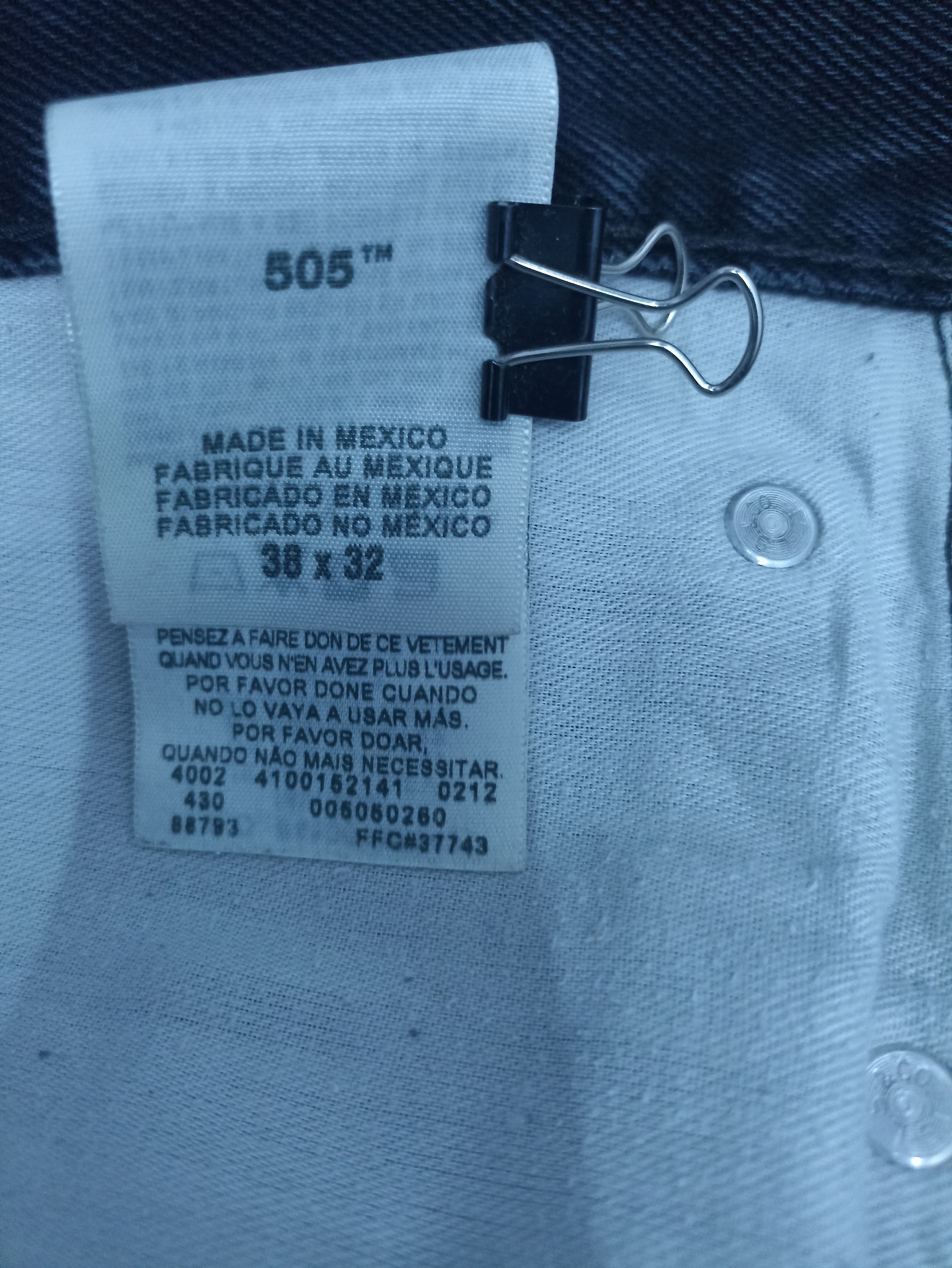 Jean × Levi's × Vintage VINTAGE LEVIS 505 BLACK JEANS -J314 Size US 40 / EU 56 - 5 Thumbnail