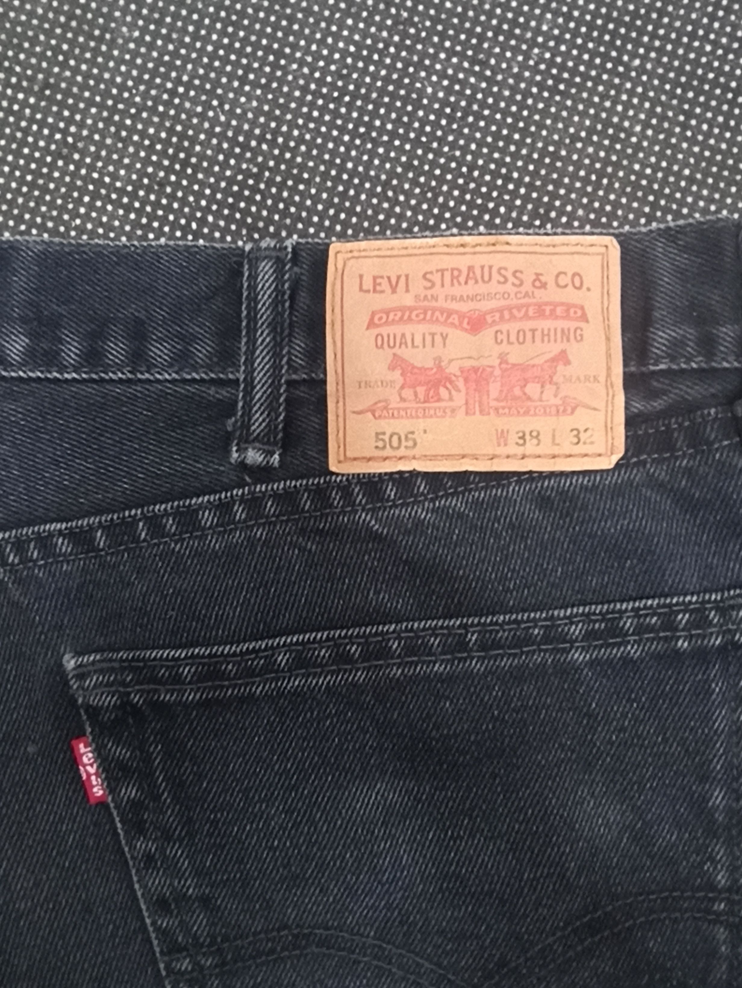 Jean × Levi's × Vintage VINTAGE LEVIS 505 BLACK JEANS -J314 Size US 40 / EU 56 - 11 Thumbnail