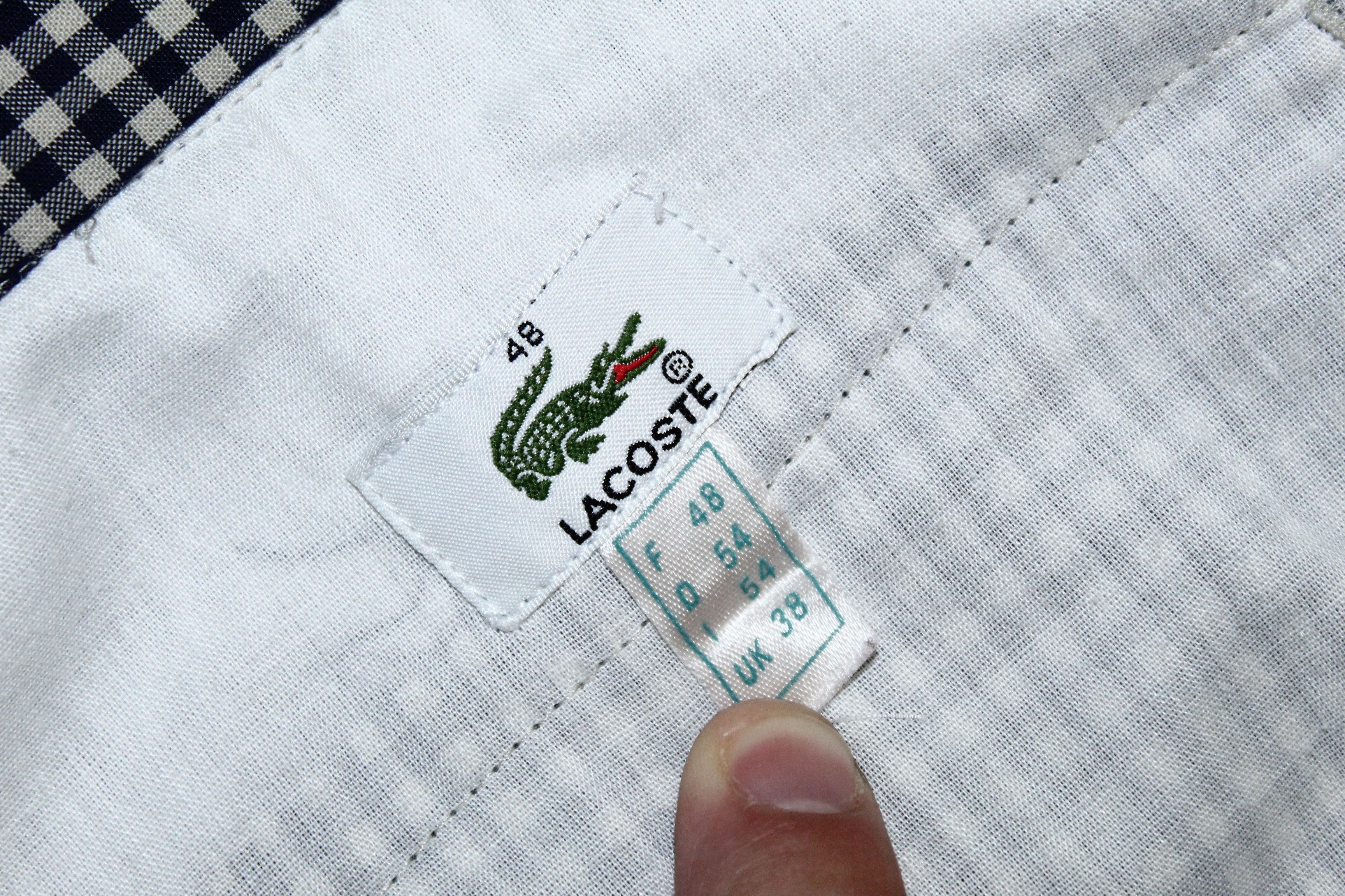 Lacoste VTG🔥 Lacoste Double Pleats Checkered Relaxed Pants Size US 36 / EU 52 - 7 Thumbnail