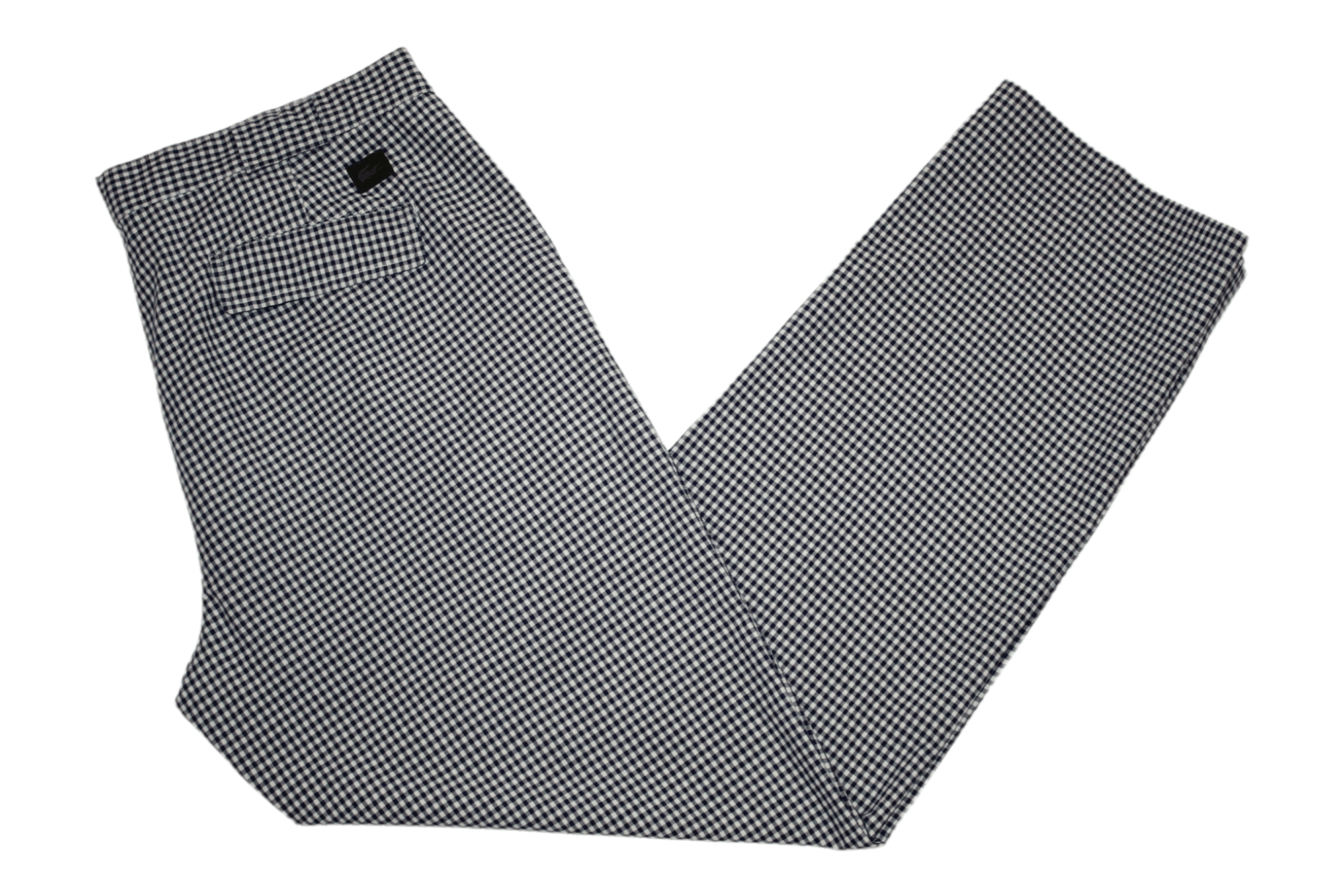 VTG🔥 Lacoste Double Pleats Checkered Relaxed Pants