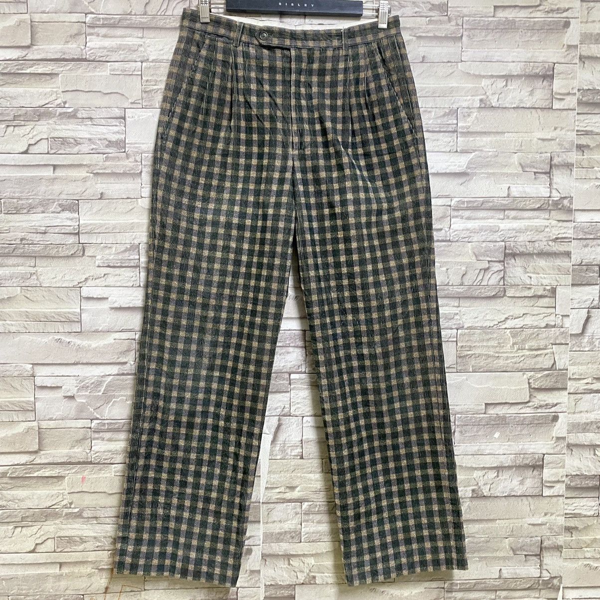 Mila Schon Mila Schon Velvet Courduroy Pants Tartan Plaid Size US 32 / EU 48 - 3 Thumbnail