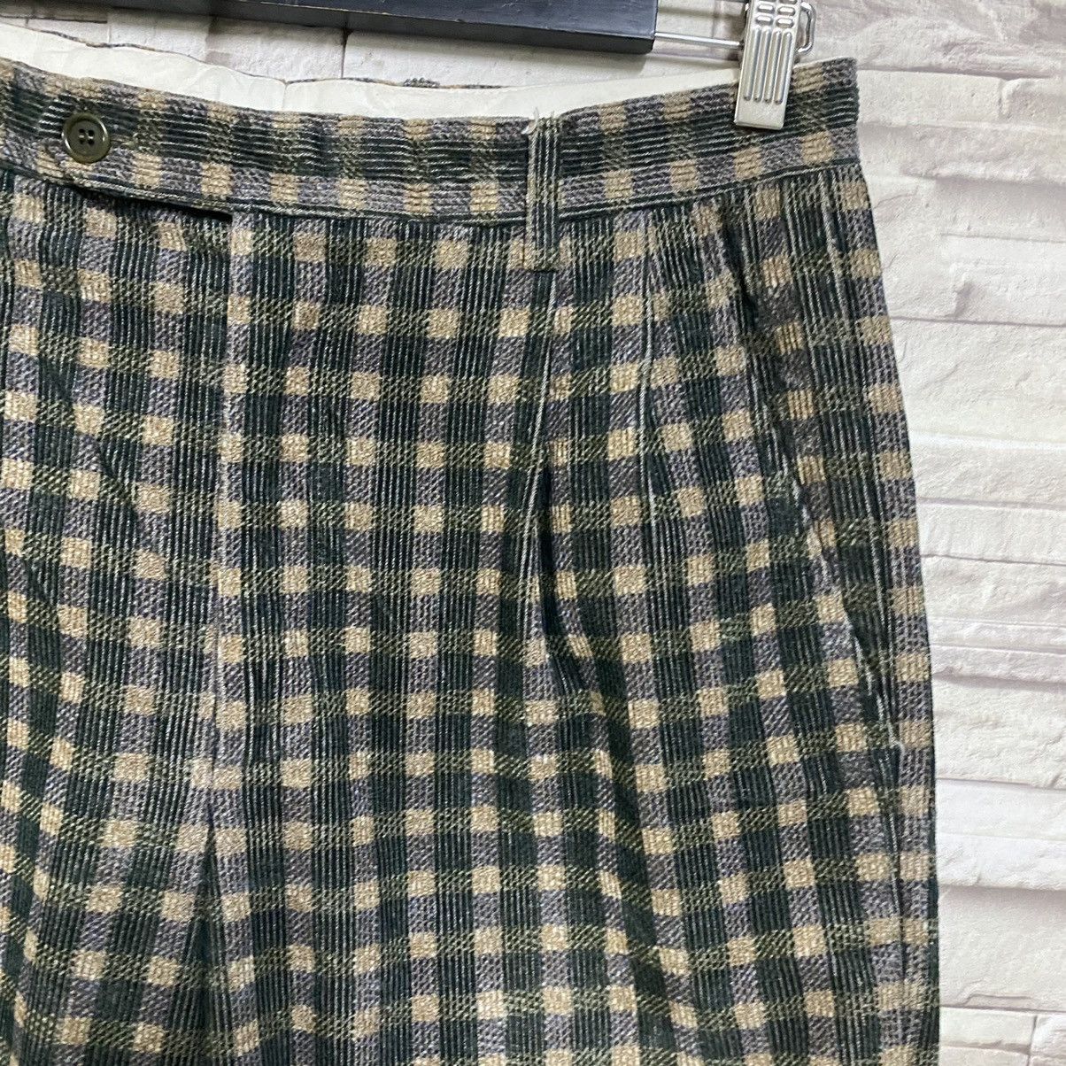 Mila Schon Mila Schon Velvet Courduroy Pants Tartan Plaid Size US 32 / EU 48 - 7 Thumbnail
