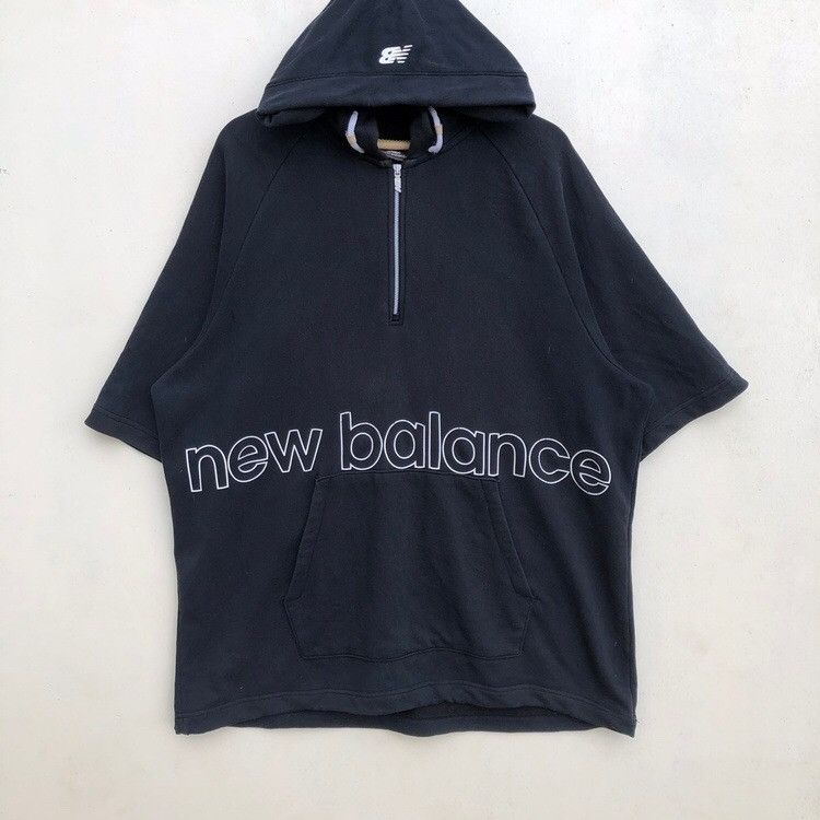 New Balance New Balance Half Zip Big Spell Out Hoodie Grailed