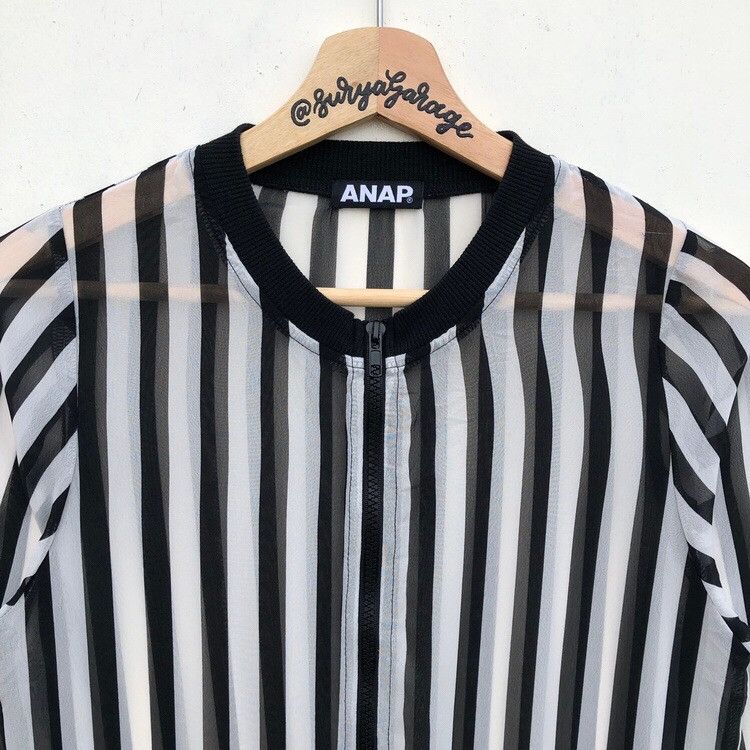 Japanese Brand Anap Transparent Zebra Stripes Polyester Size US XS / EU 42 / 0 - 2 Thumbnail