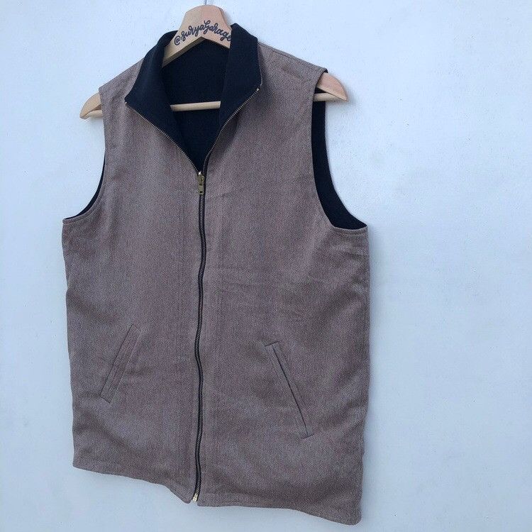 Japanese Brand × Vintage Vintage Reversible Mozeigezis Sleeveless Jacket Size US M / EU 48-50 / 2 - 5 Thumbnail
