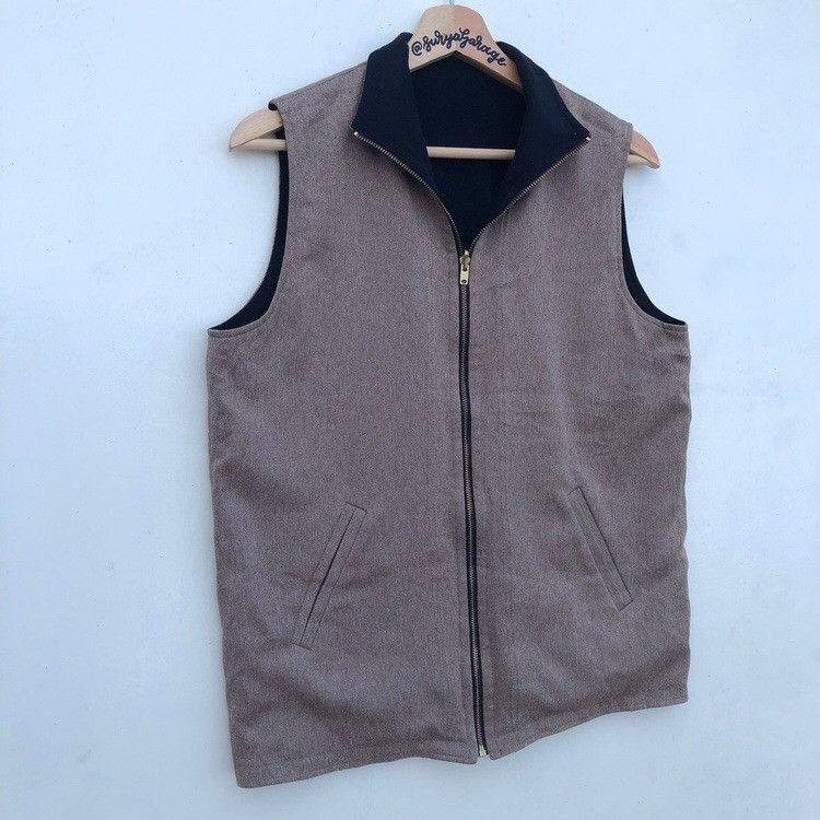 Japanese Brand × Vintage Vintage Reversible Mozeigezis Sleeveless Jacket Size US M / EU 48-50 / 2 - 6 Thumbnail